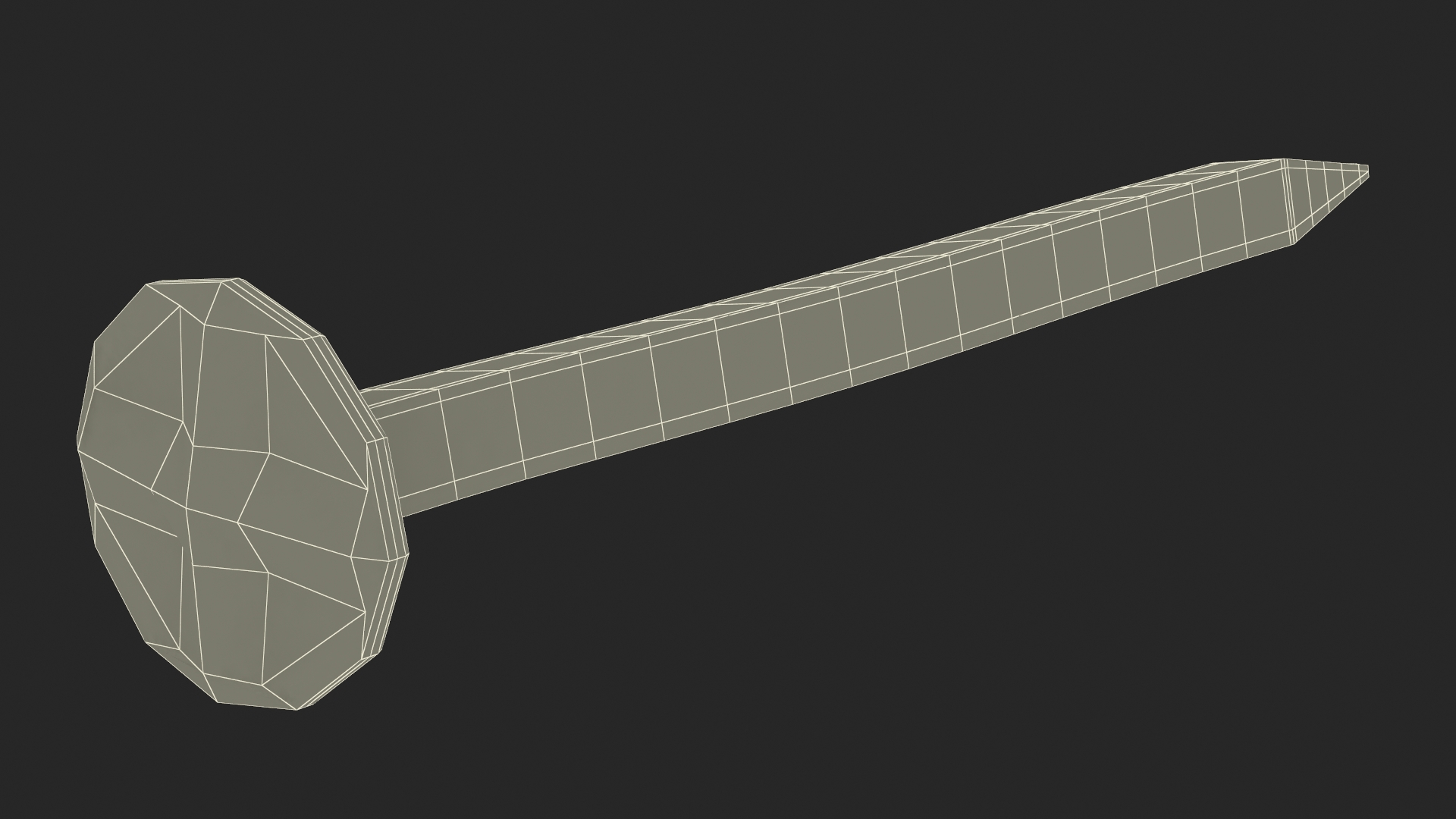 Hardboard Nails Old 3D model