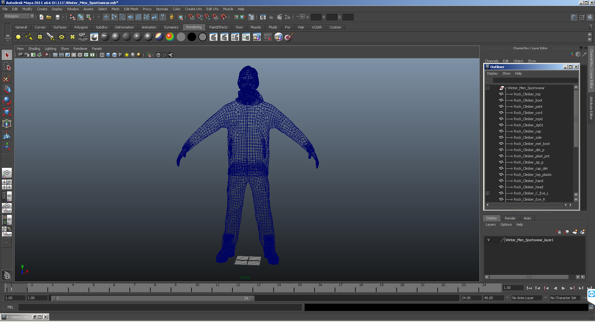 3D Winter Men Sportswear