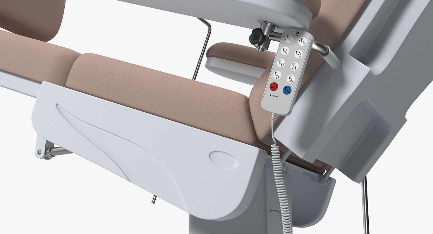 3D Electronic Chemotherapy Chair Rigged