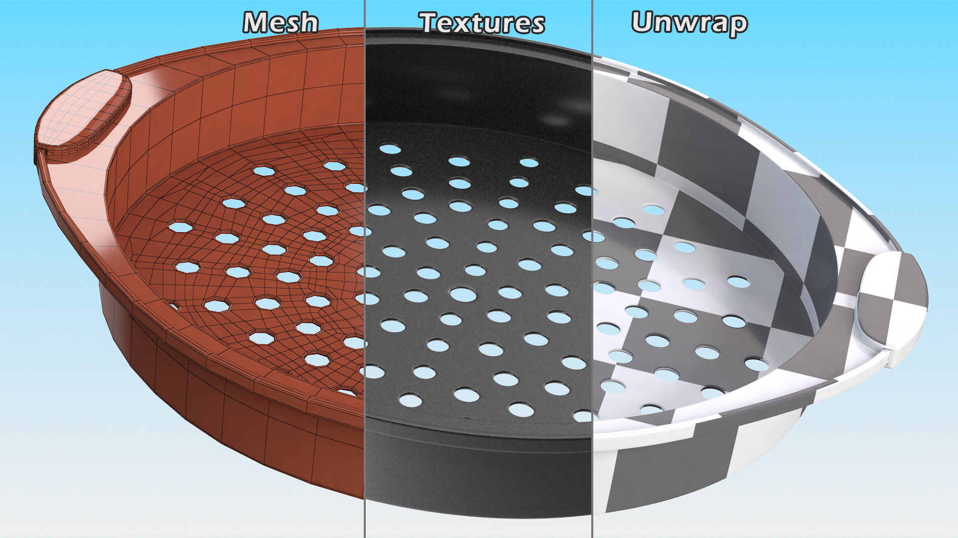3D model Non-Stick Pizza Tray