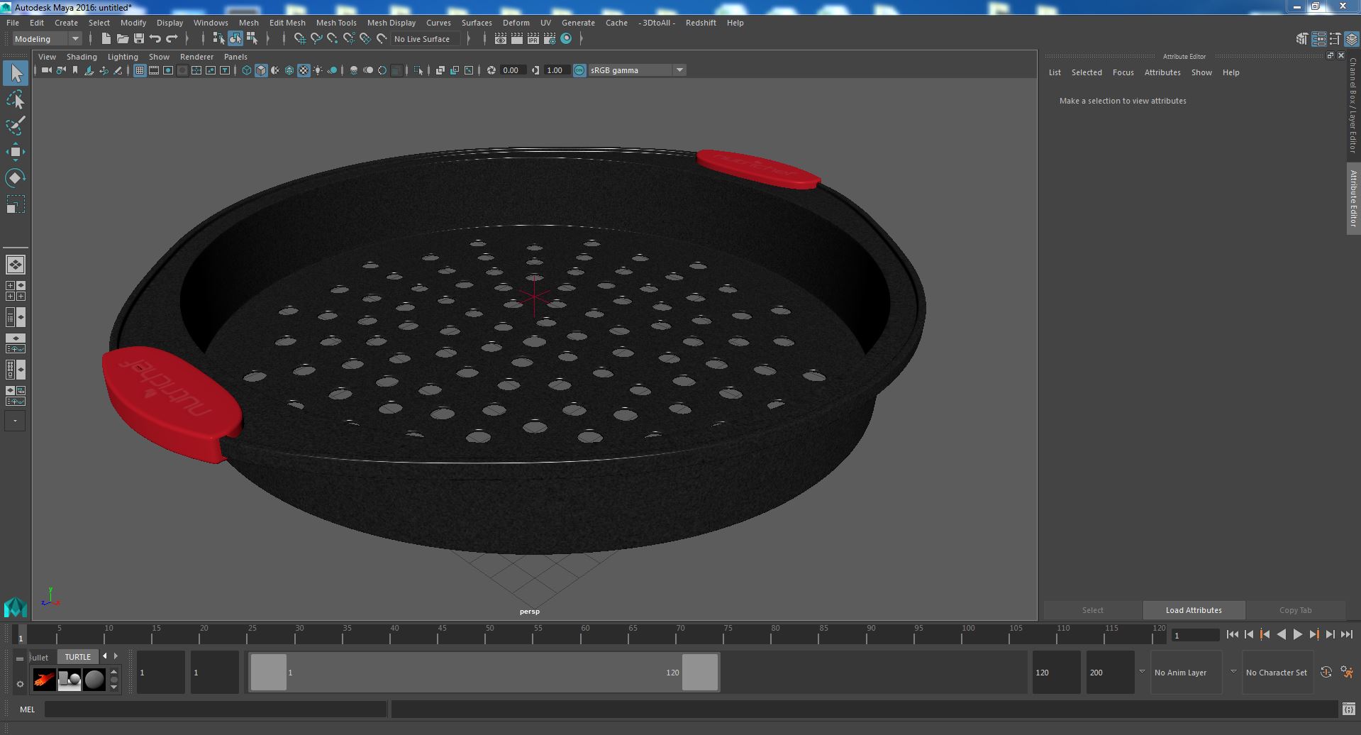 3D model Non-Stick Pizza Tray