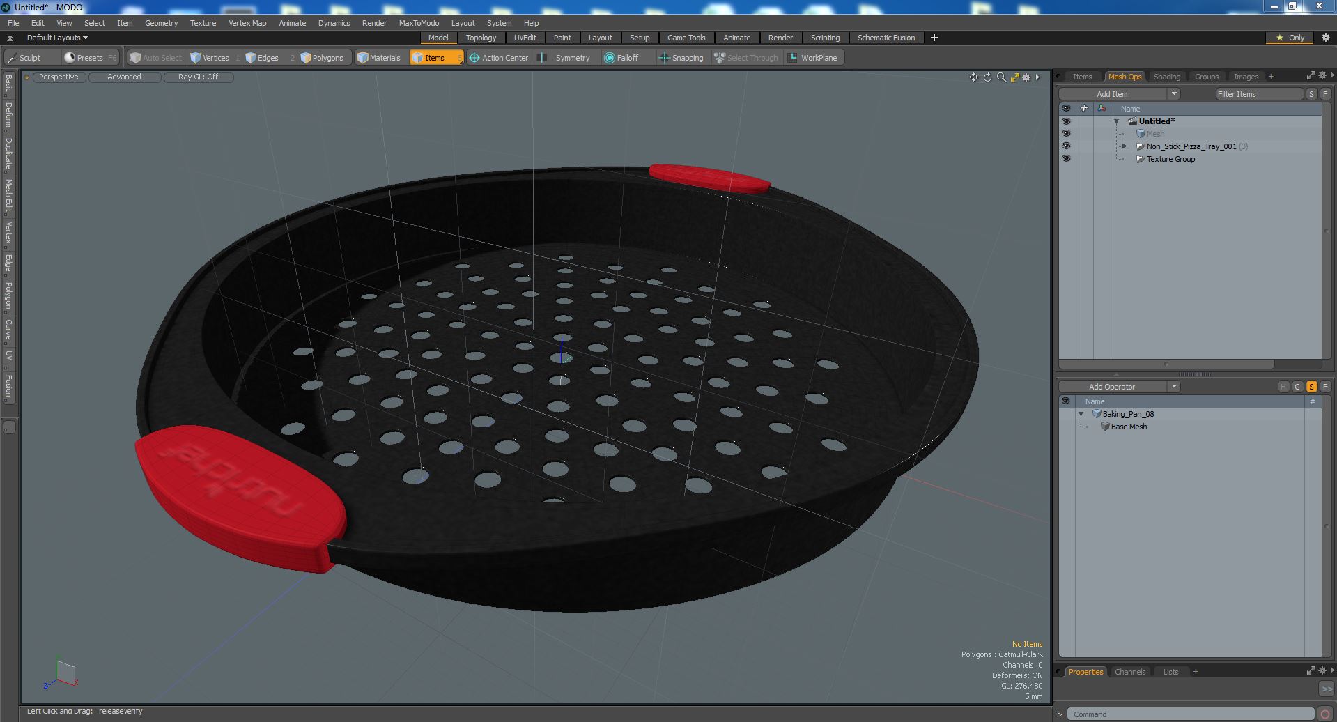 3D model Non-Stick Pizza Tray