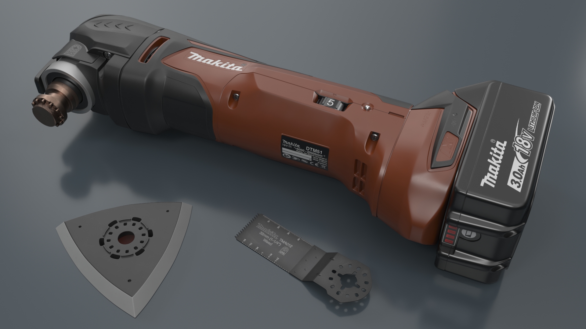3D Makita Oscillating Multi Tool Orange