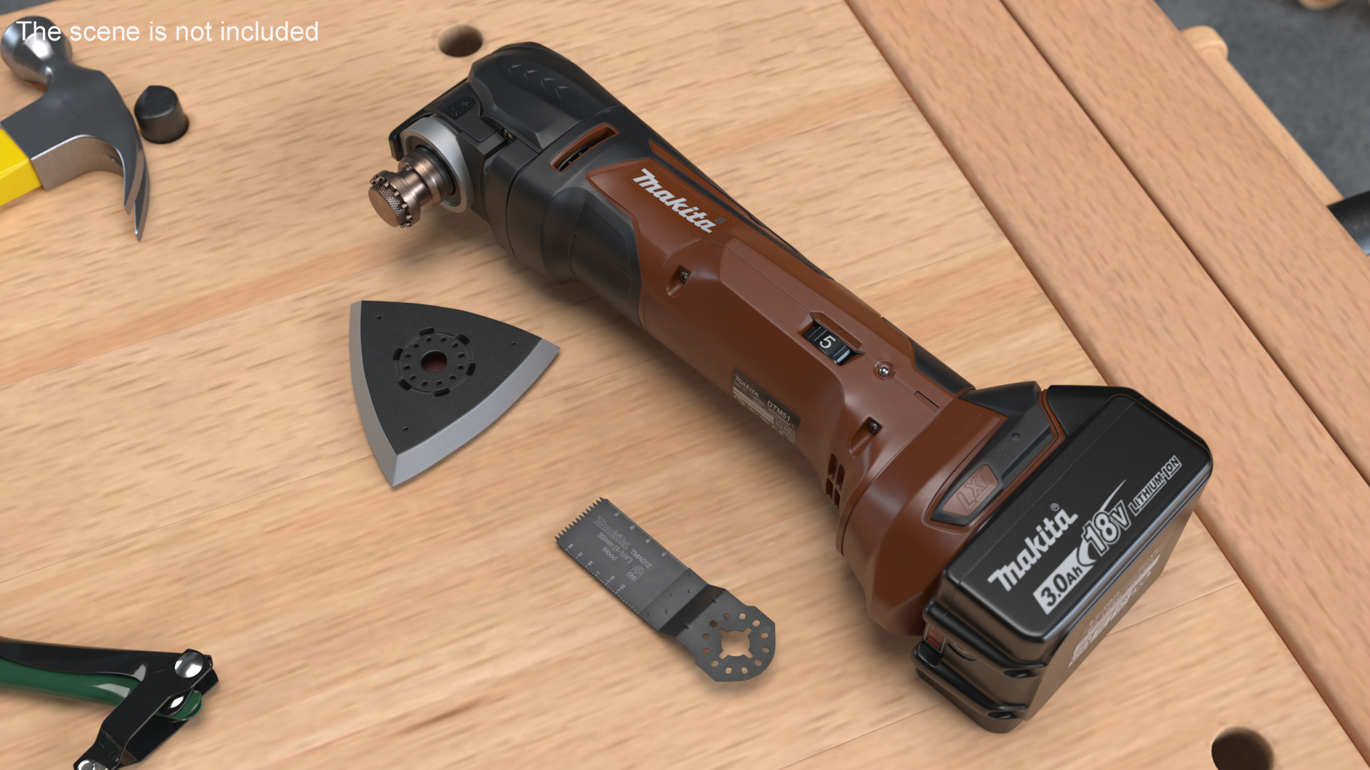 3D Makita Oscillating Multi Tool Orange