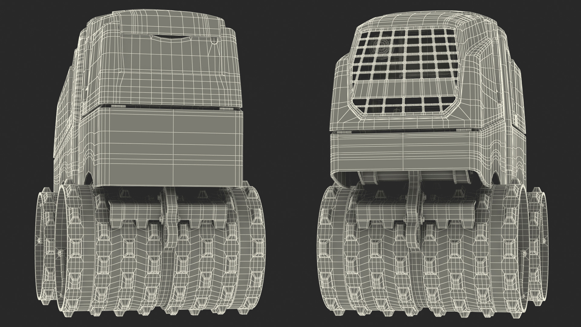 Vibratory Trench Roller Dirty 3D model