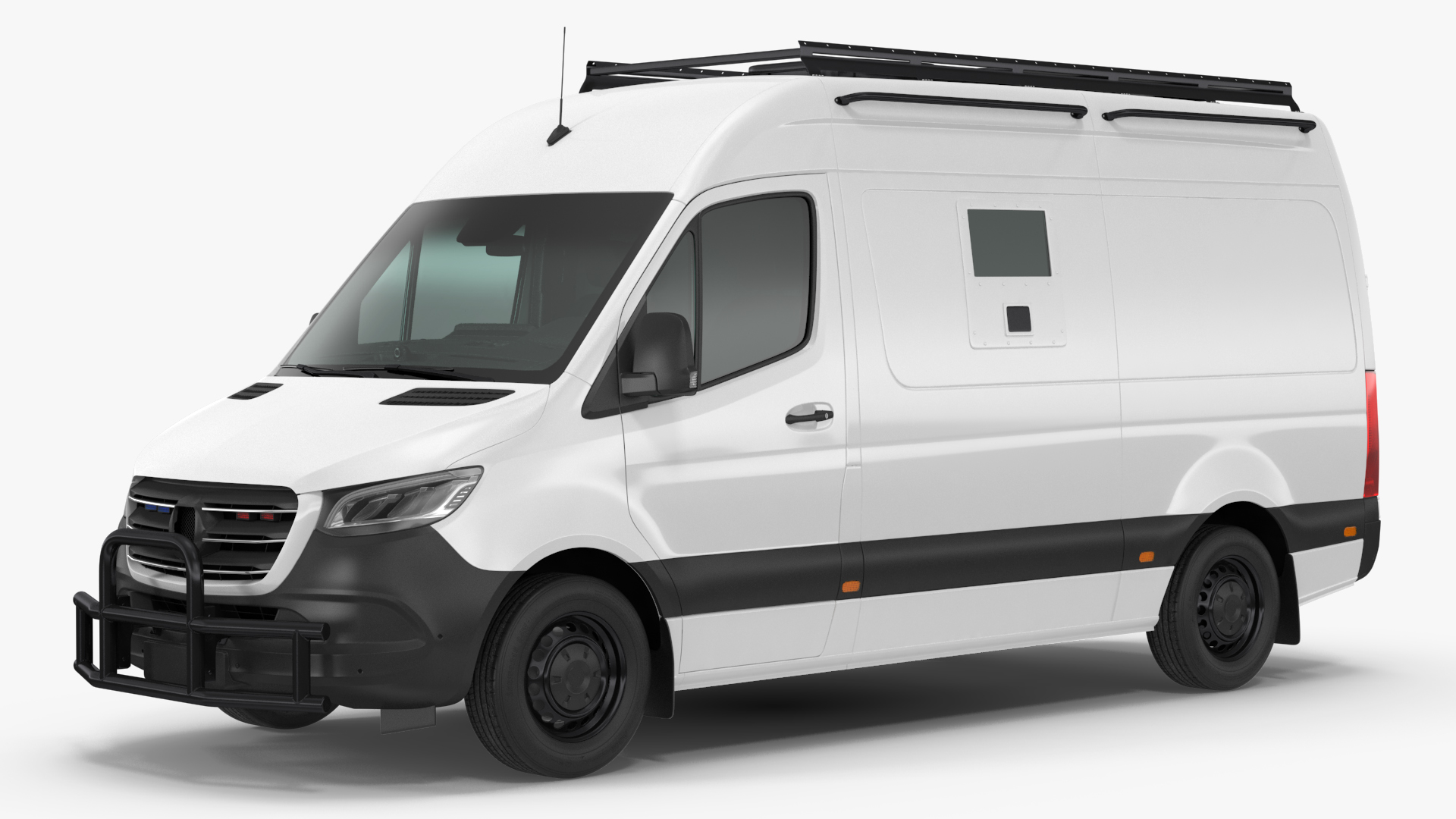 3D Armored Bulletproof SWAT Van model