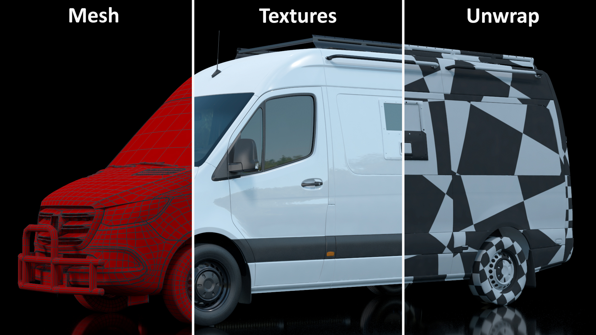 3D Armored Bulletproof SWAT Van model