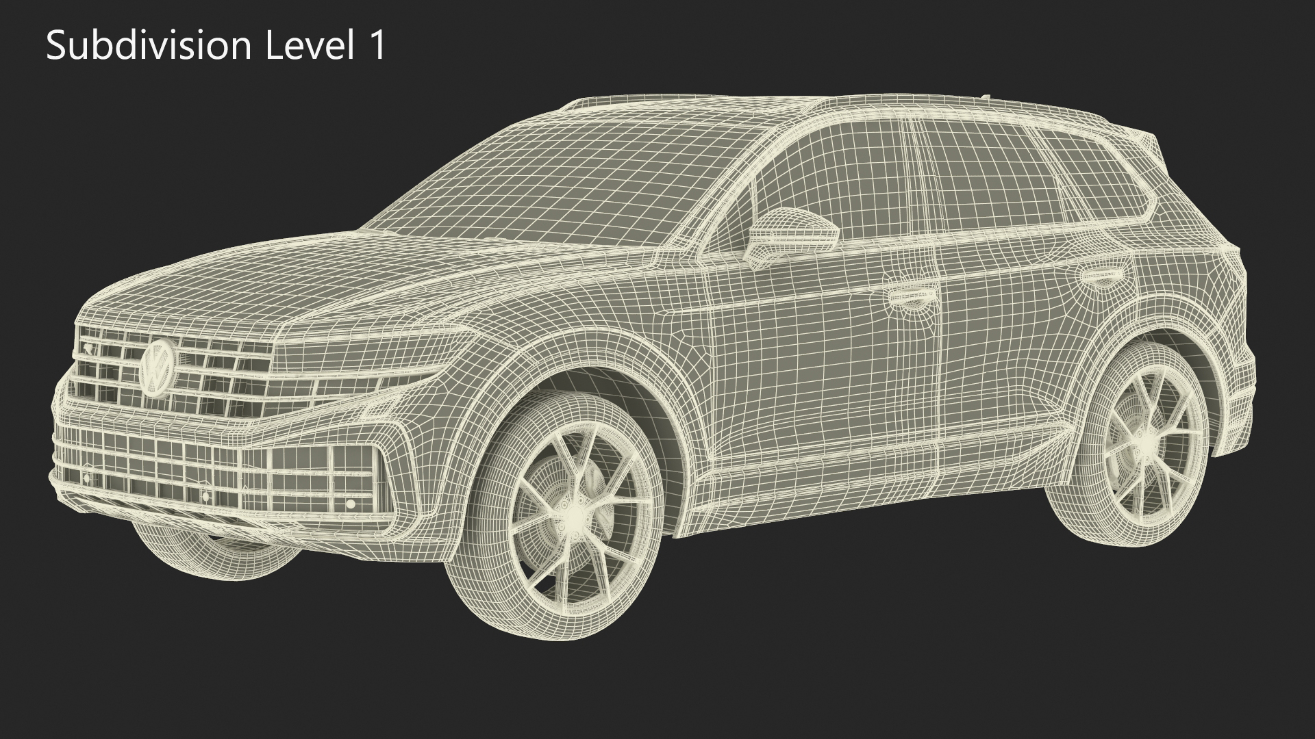 Volkswagen Touareg 2024 White 3D model