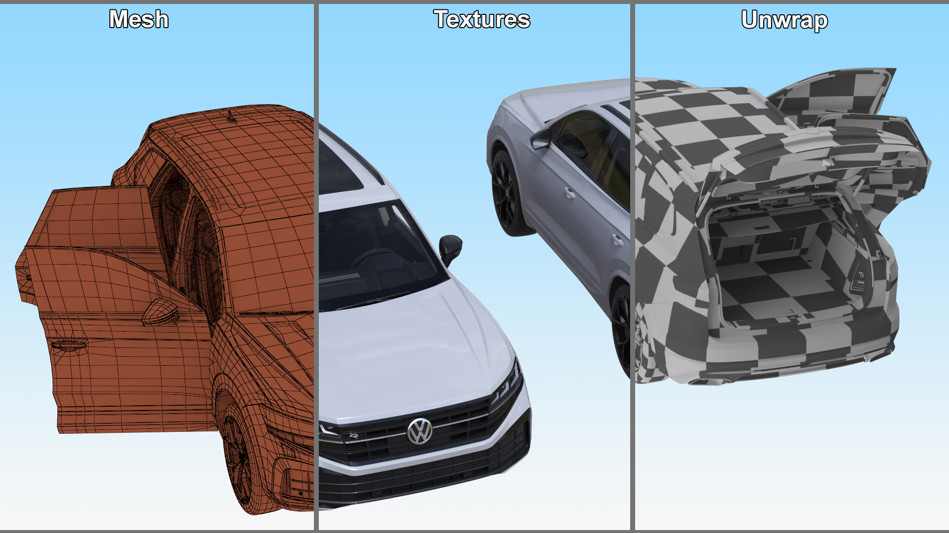 Volkswagen Touareg 2024 White 3D model