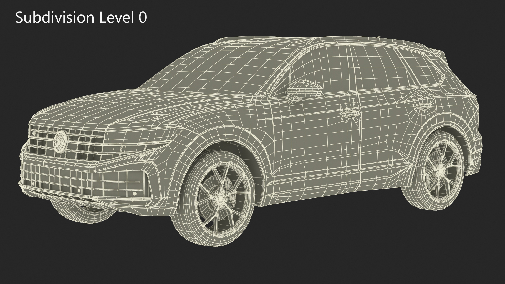 Volkswagen Touareg 2024 White 3D model