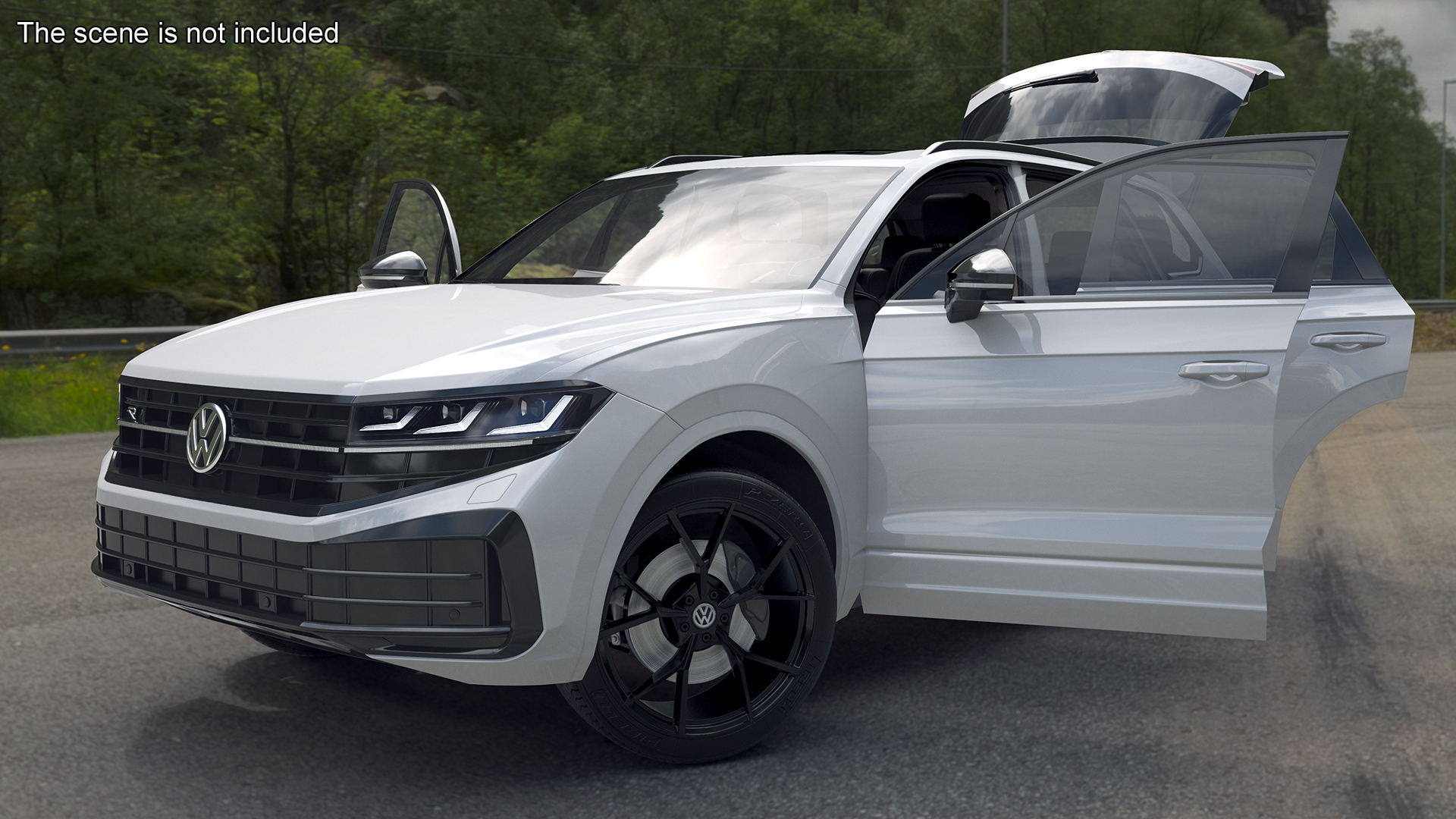 Volkswagen Touareg 2024 White 3D model