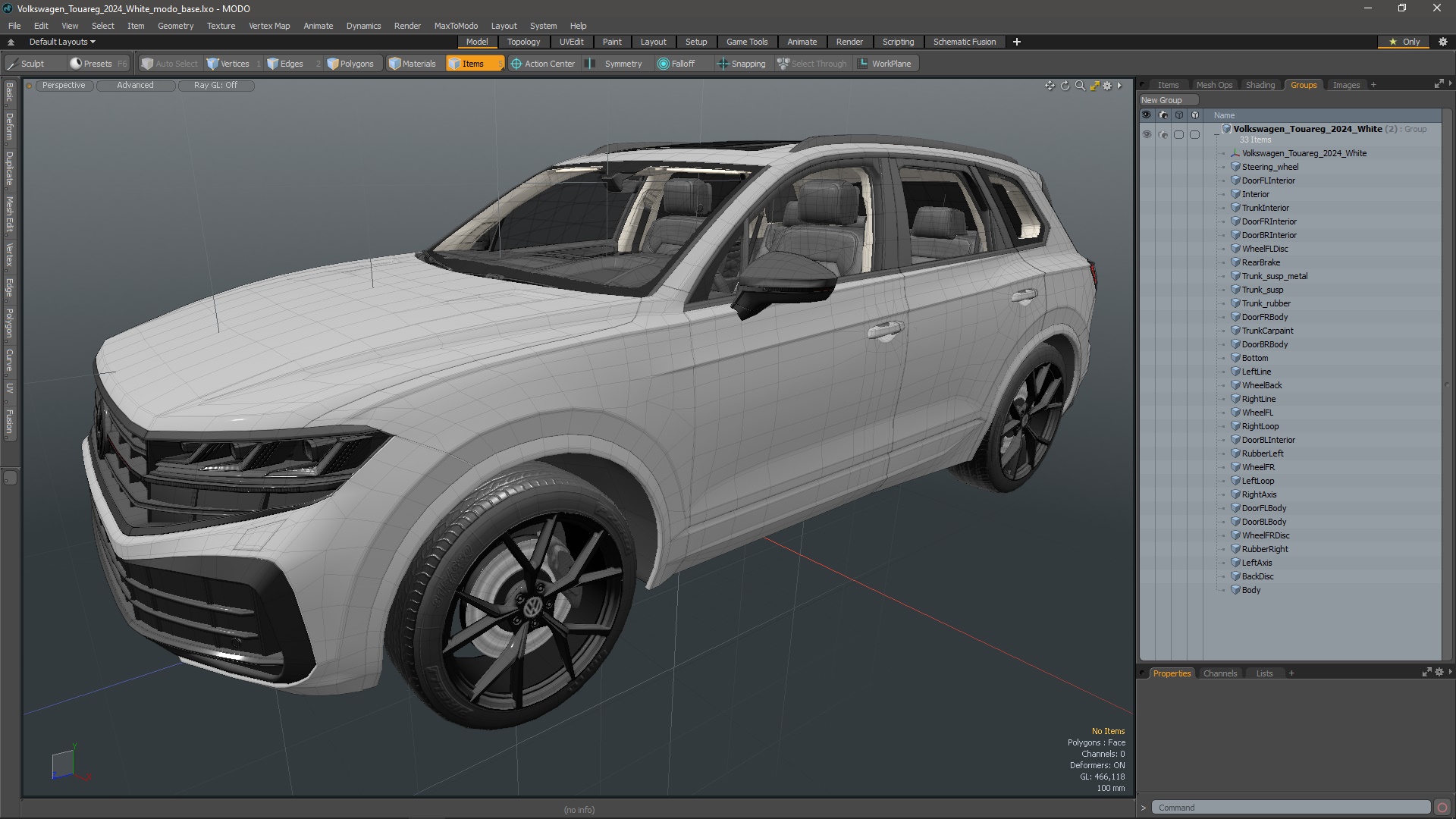 Volkswagen Touareg 2024 White 3D model