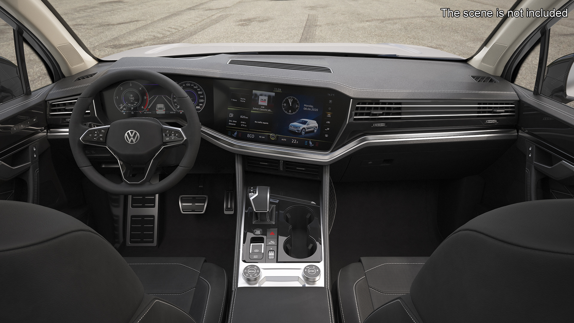 Volkswagen Touareg 2024 White 3D model