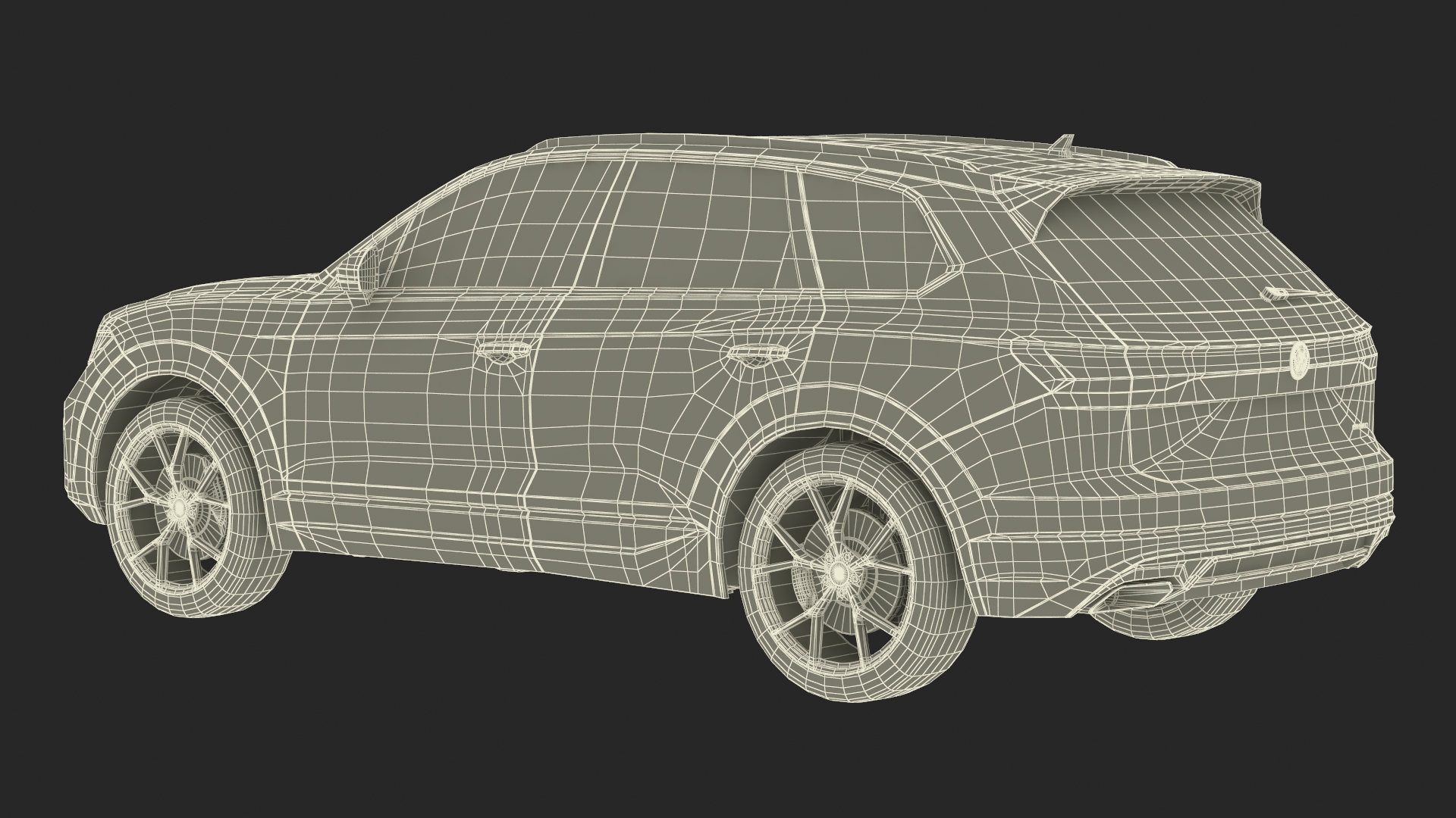 Volkswagen Touareg 2024 White 3D model