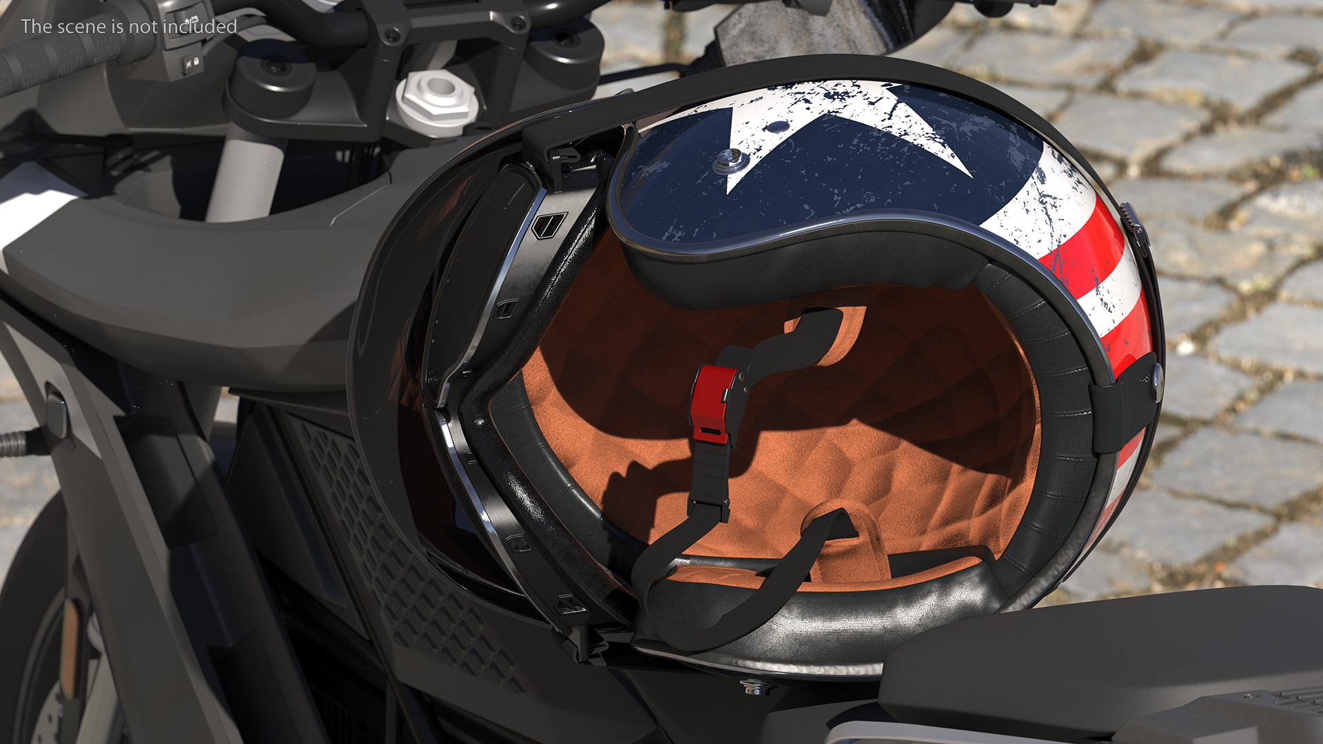 3D TORC Motorcycle Helmet Rebel Star with Goggles