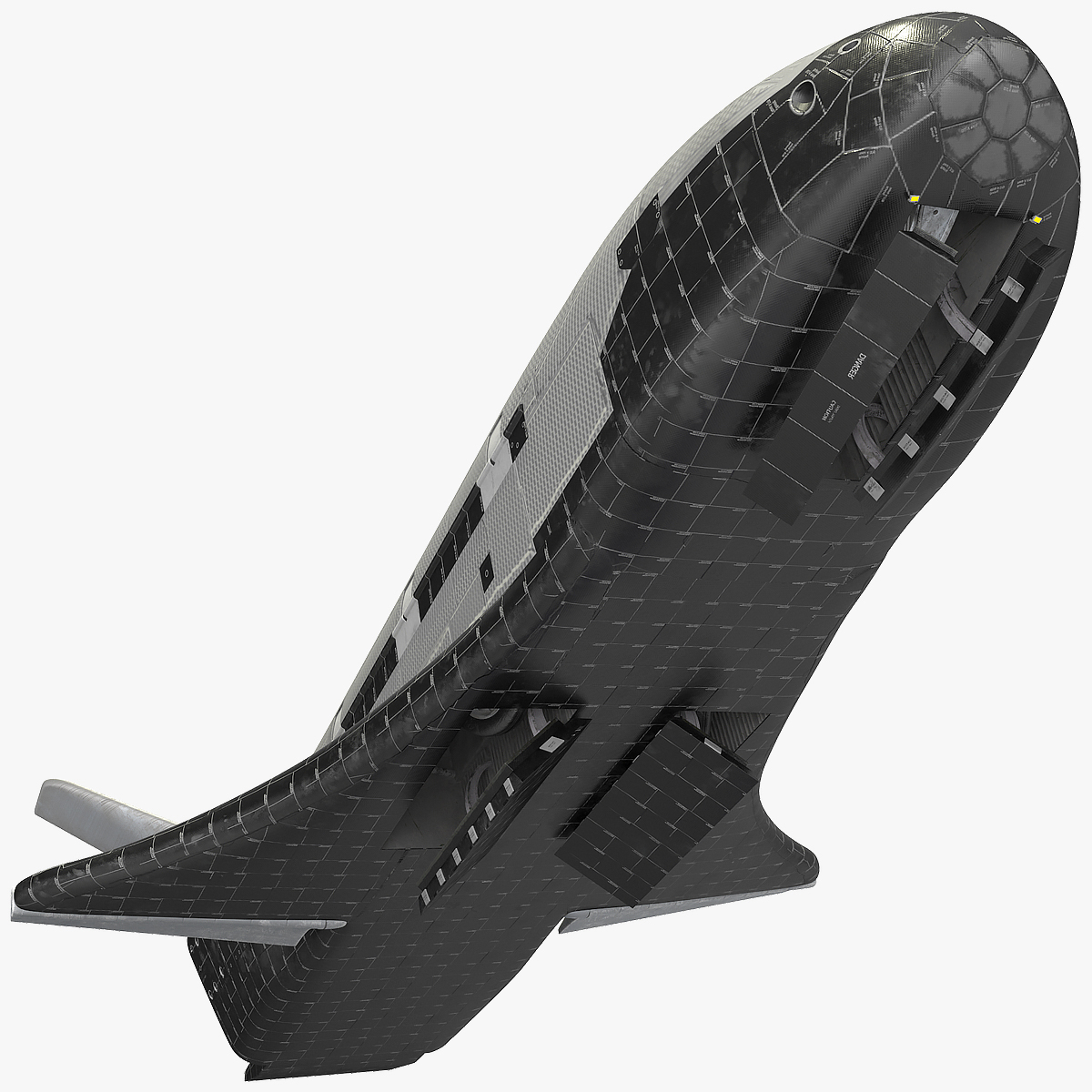 3D Reusable Robotic Spacecraft Rigged for Cinema 4D model