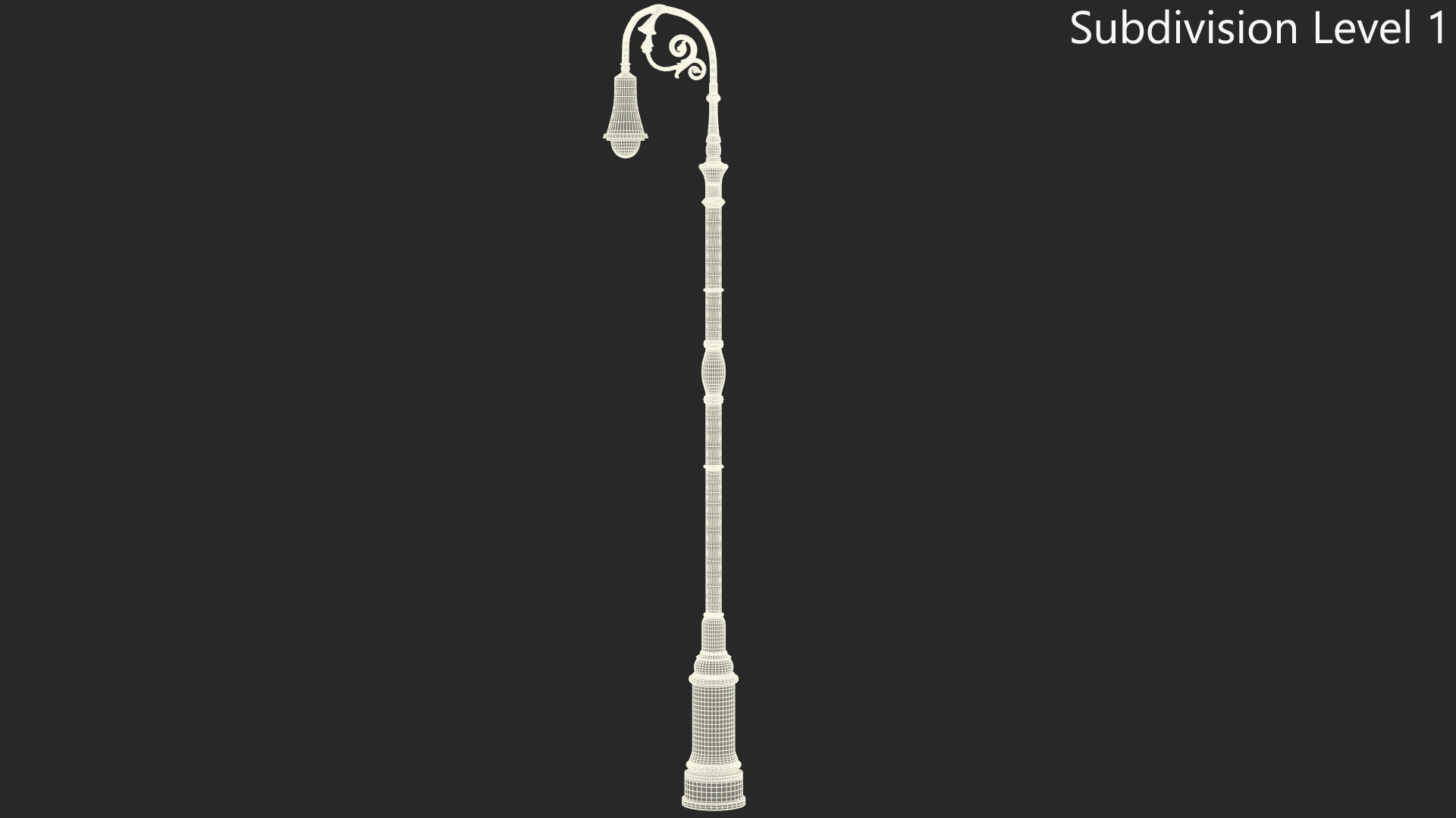 Vintage Street Lamp 3D model