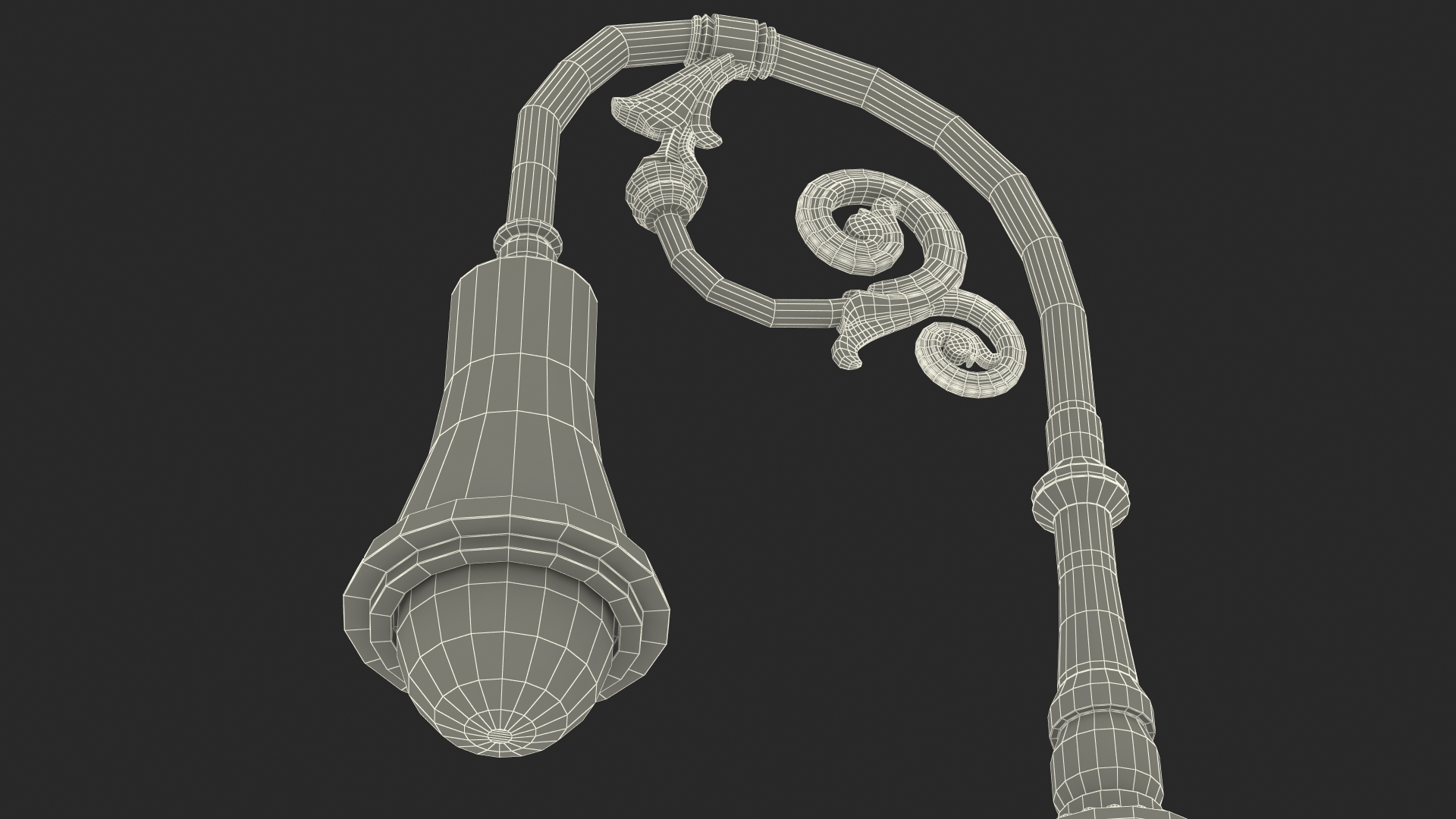 Vintage Street Lamp 3D model