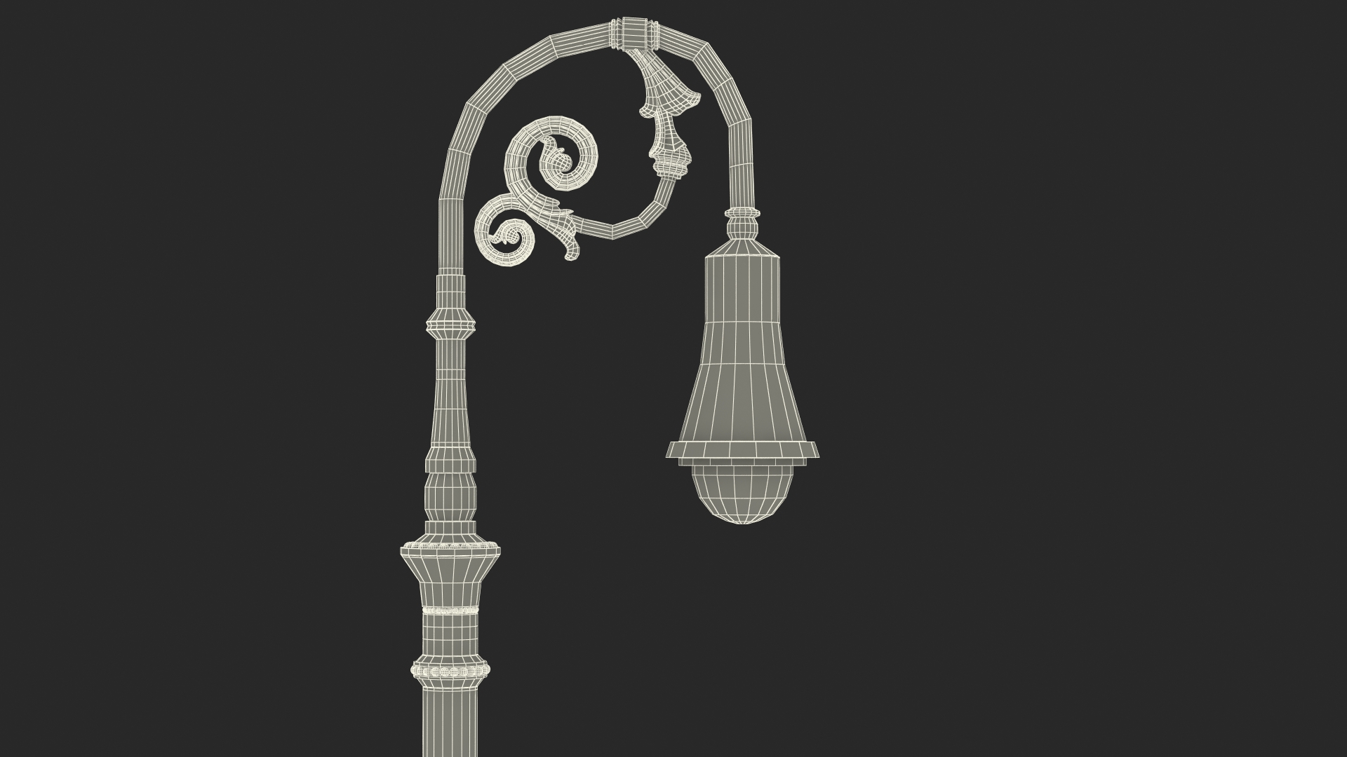 Vintage Street Lamp 3D model