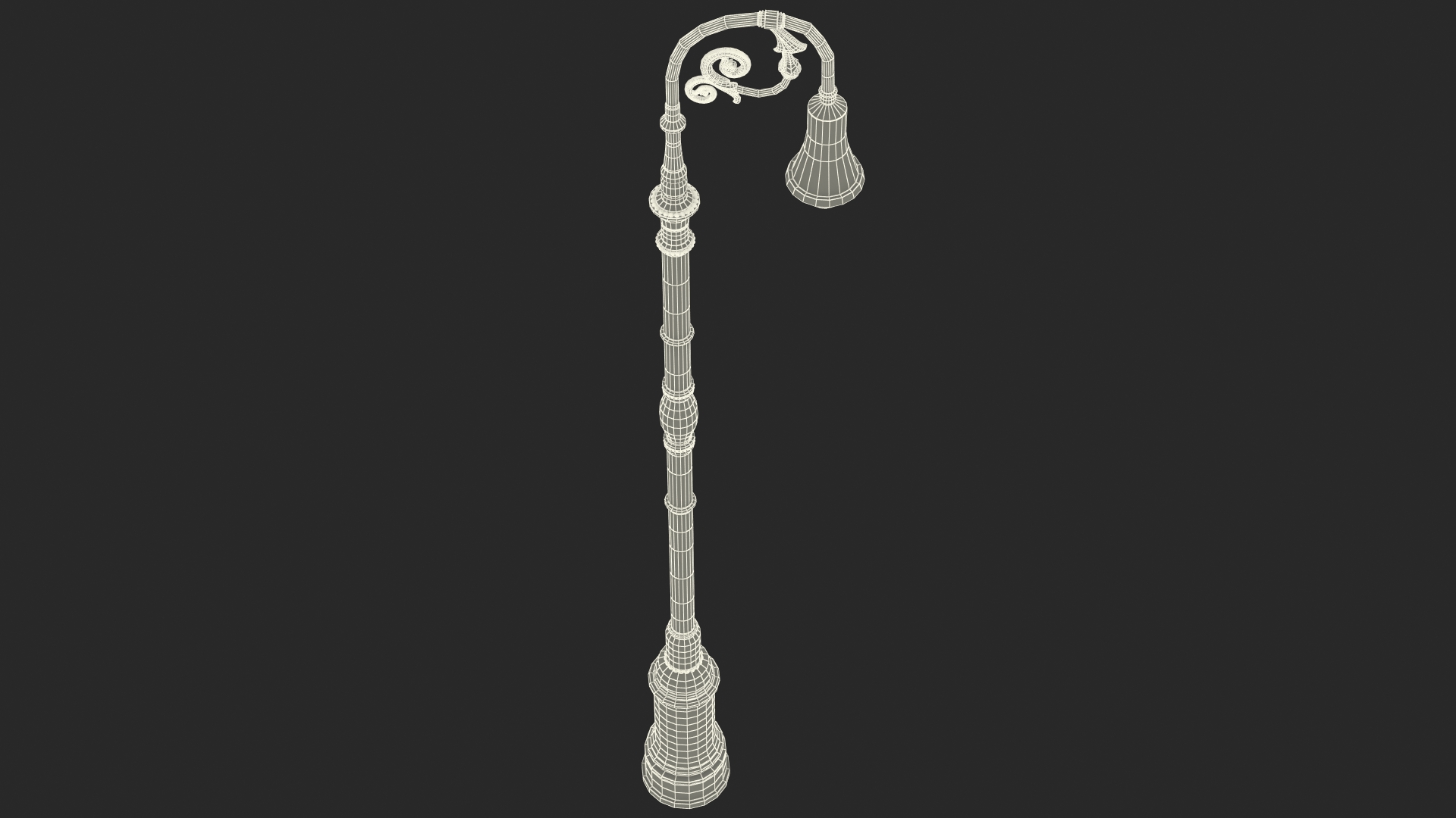 Vintage Street Lamp 3D model