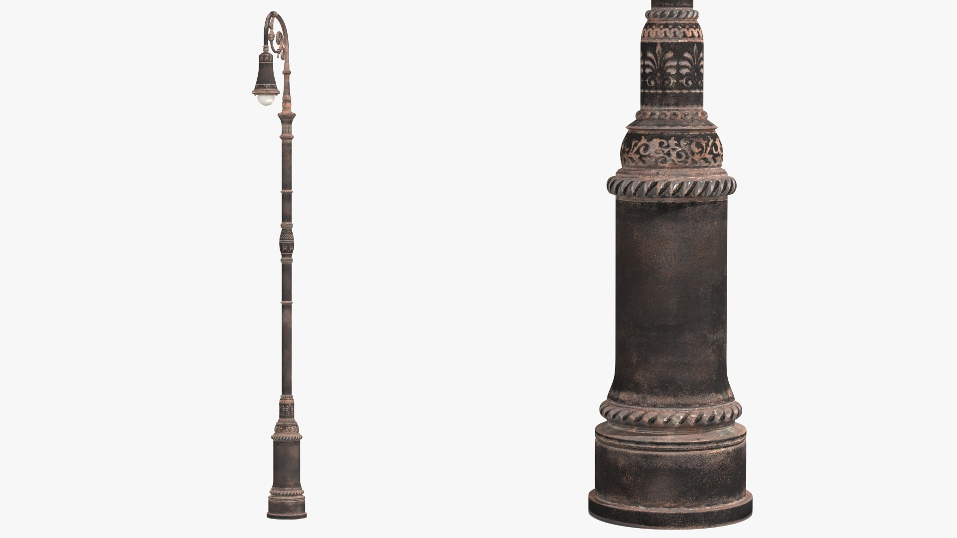 Vintage Street Lamp 3D model