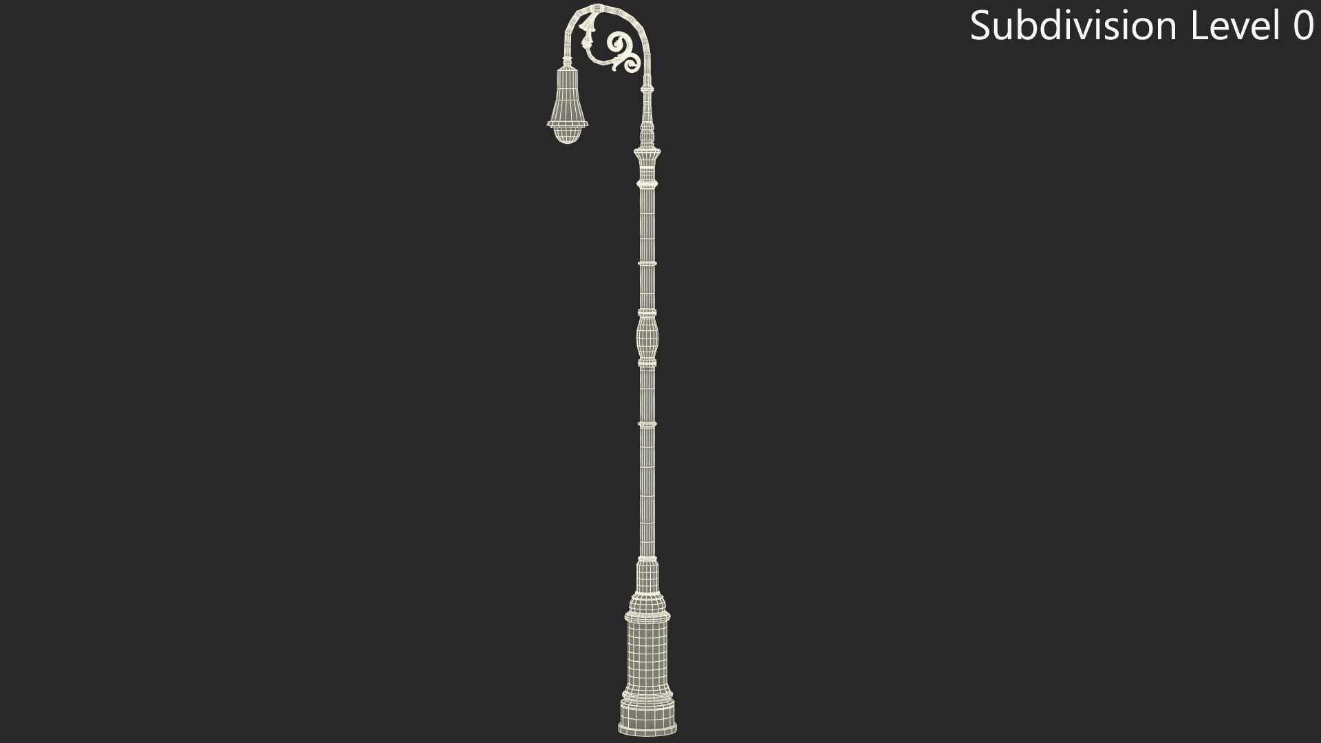 Vintage Street Lamp 3D model