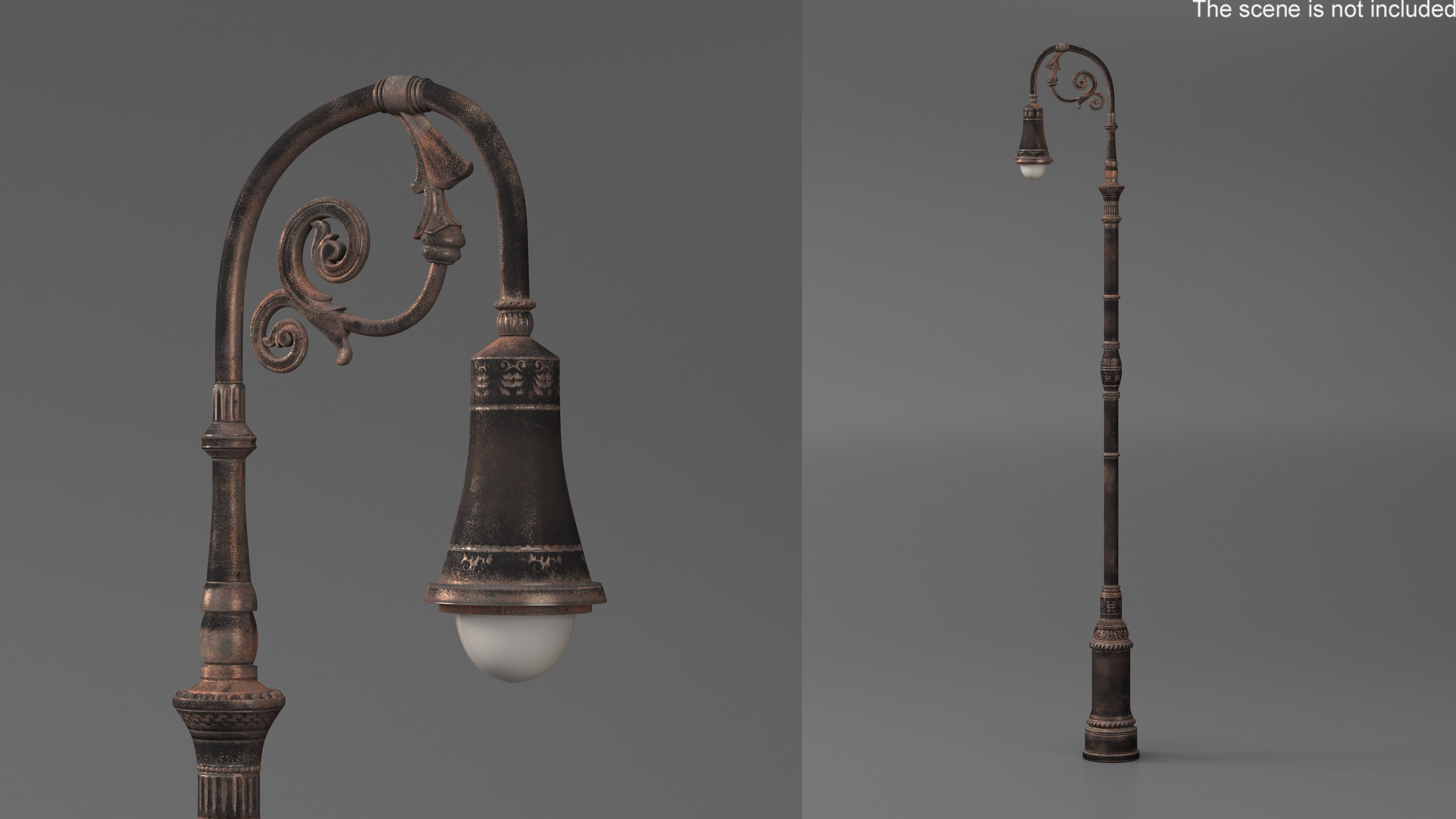 Vintage Street Lamp 3D model