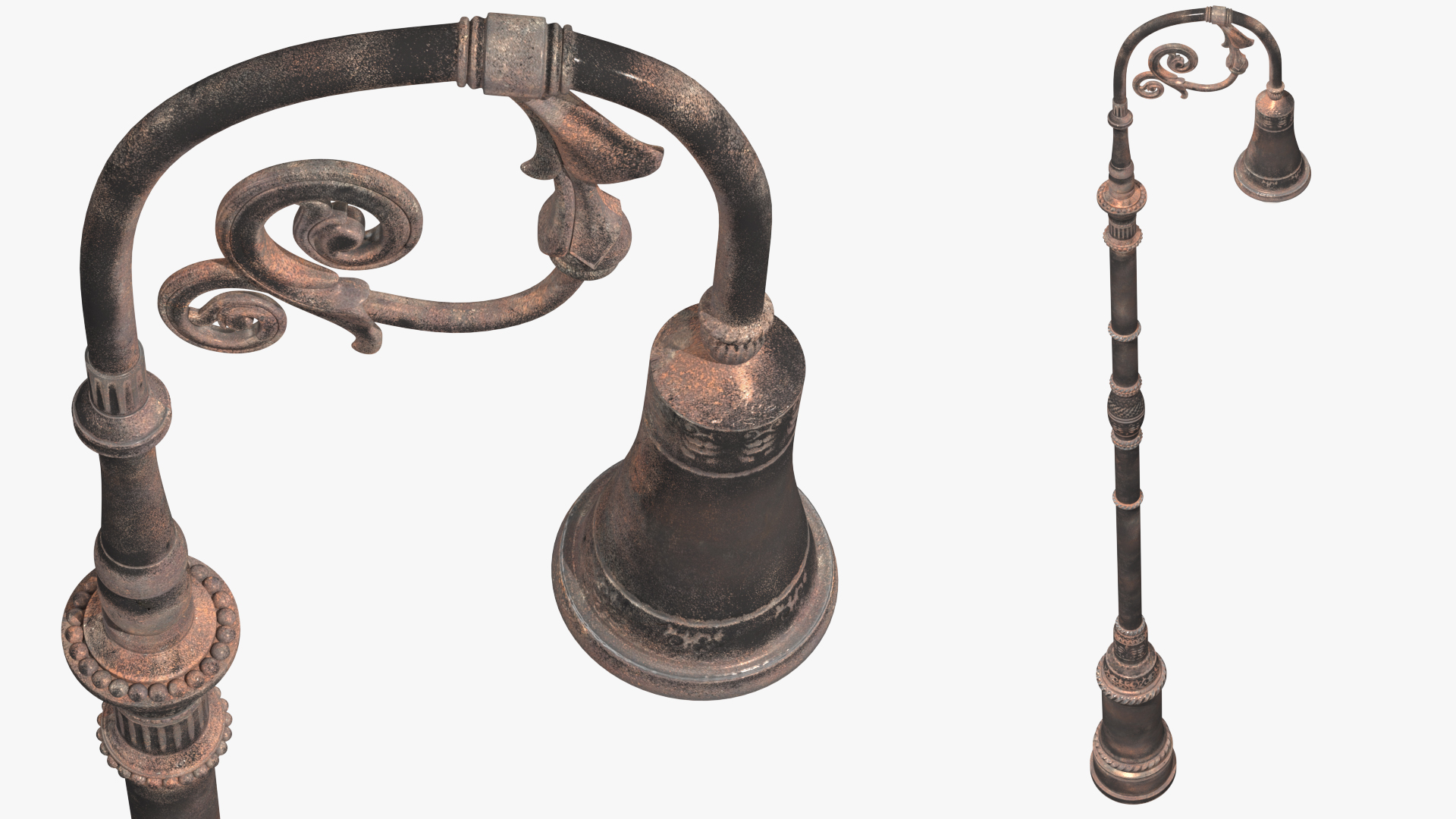 Vintage Street Lamp 3D model