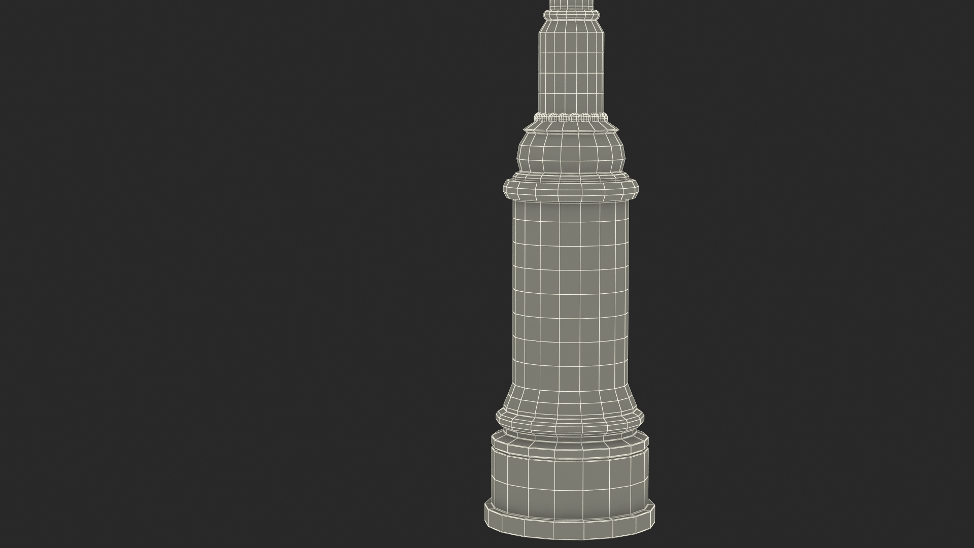Vintage Street Lamp 3D model