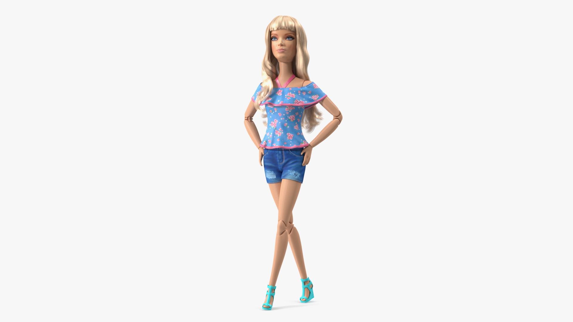 3D Barbie Doll in Shorts