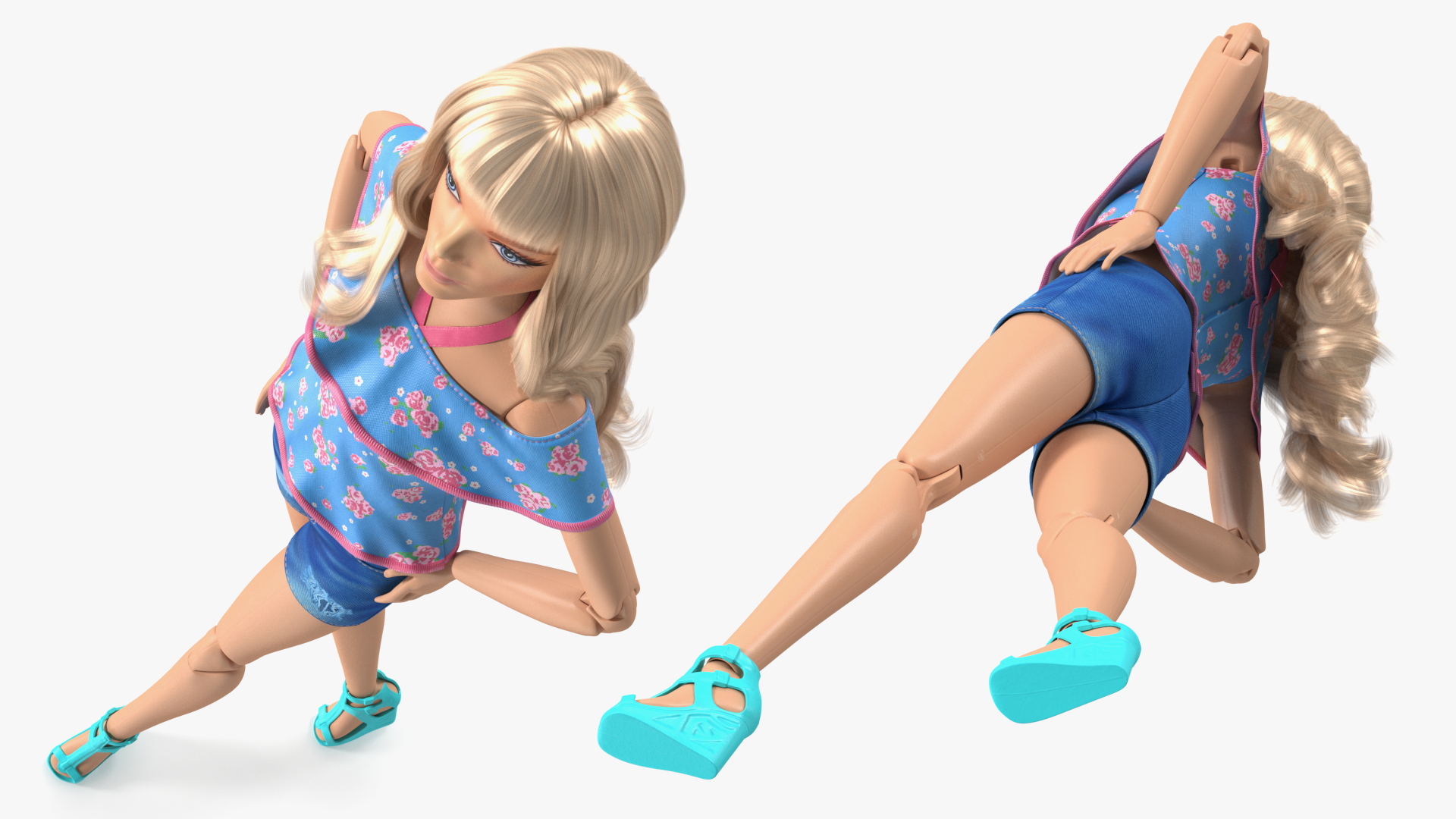 3D Barbie Doll in Shorts