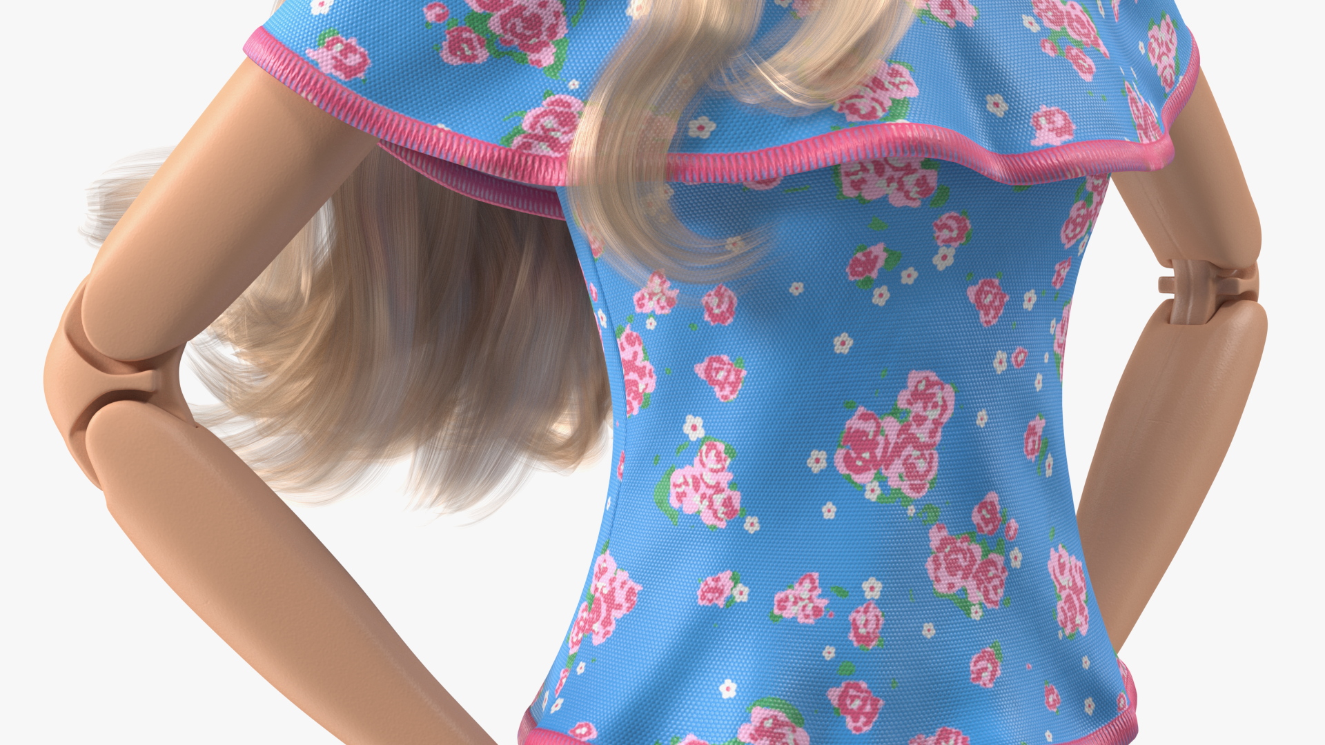 3D Barbie Doll in Shorts