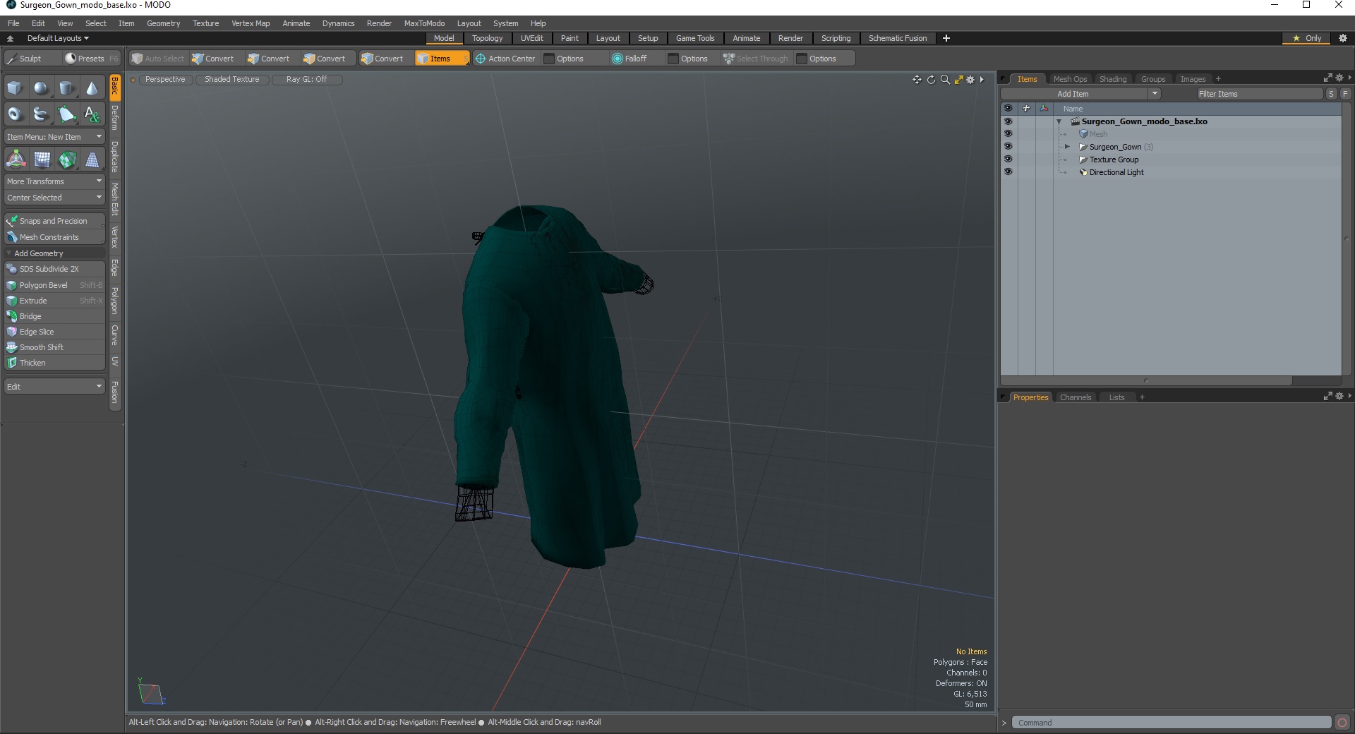 Surgeon Gown 3D