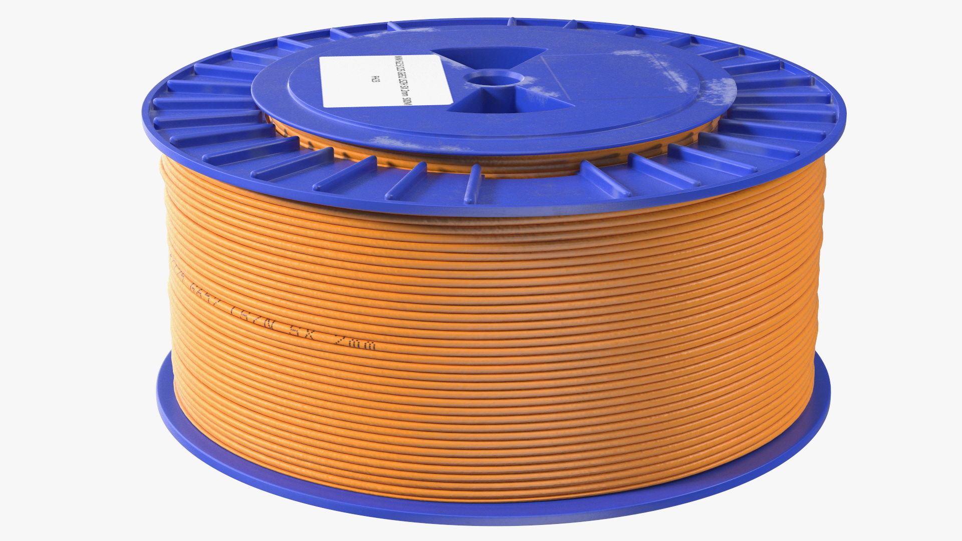 3D Fiber Optic Reel Orange model