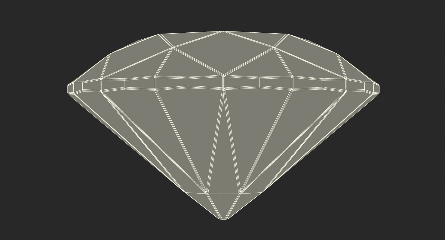 Round Cut Diamond 3D