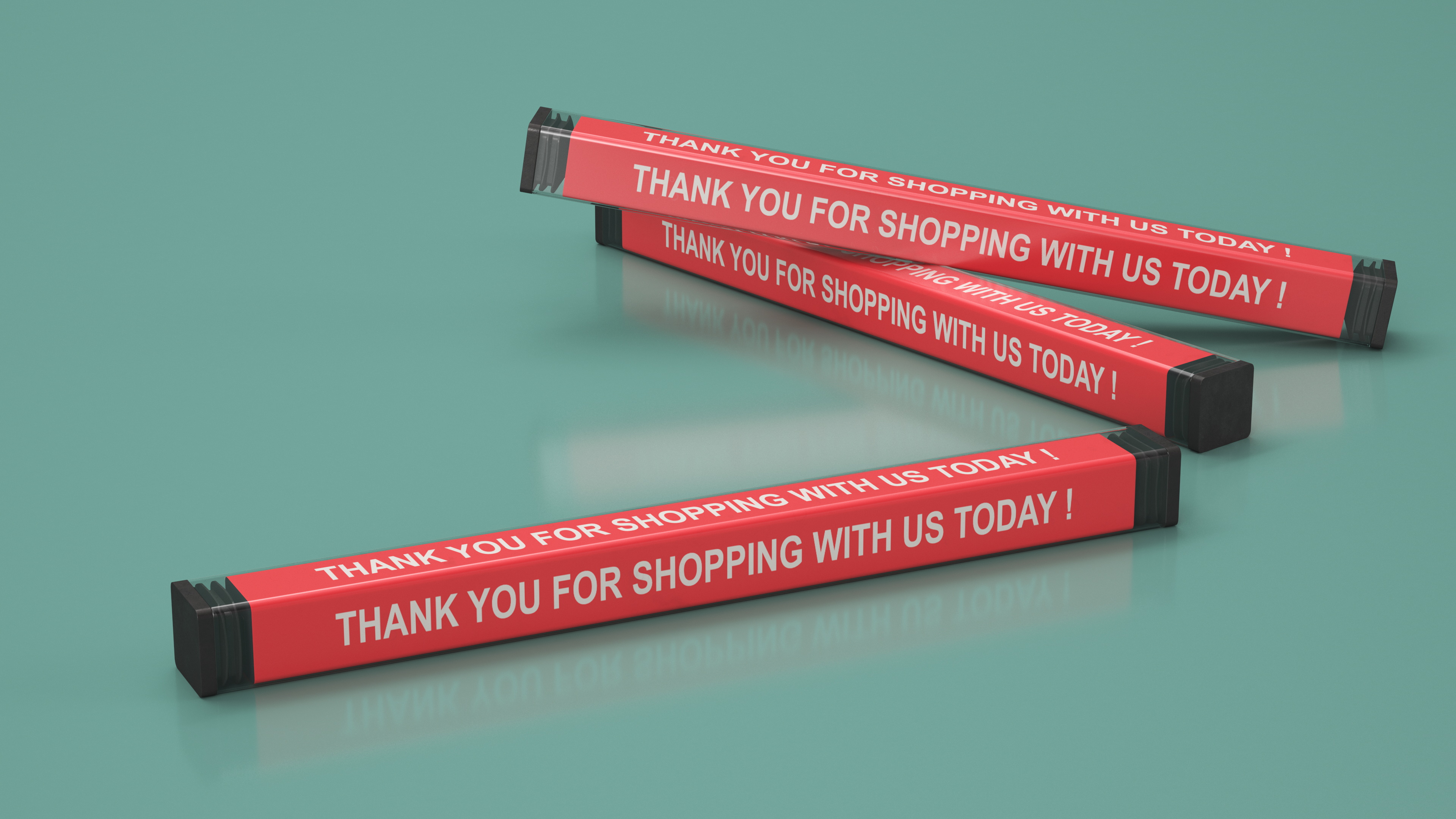 3D Checkout Lane Belt Divider