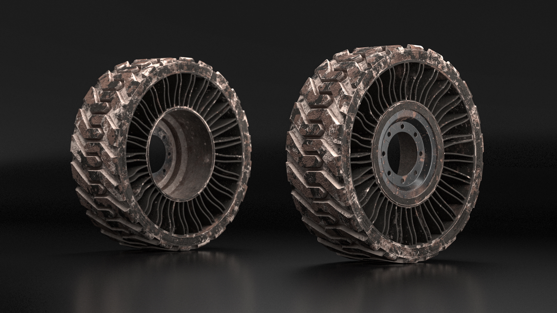 Michelin X Tweel All Terrain Dirty 3D model