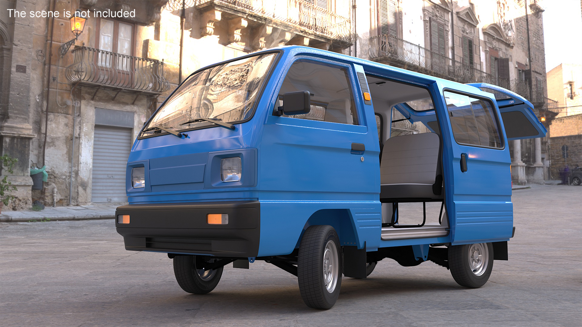 Generic Passenger Minivan Rigged 3D