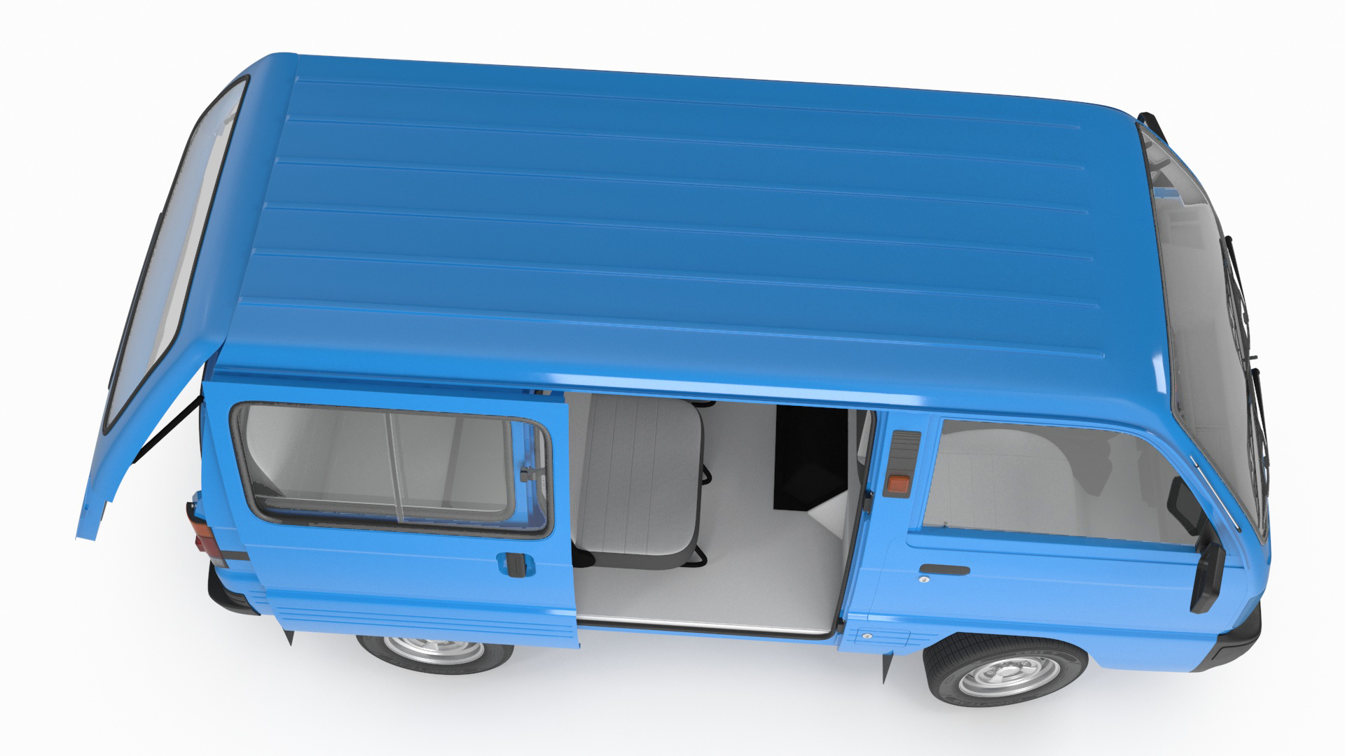 Generic Passenger Minivan Rigged 3D