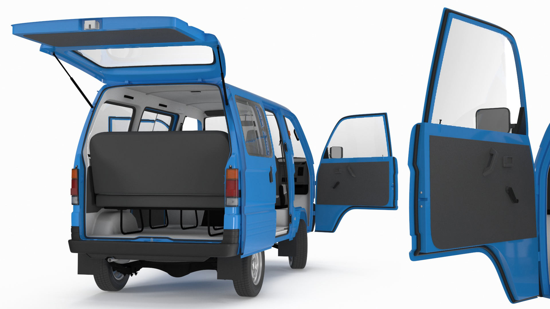 Generic Passenger Minivan Rigged 3D