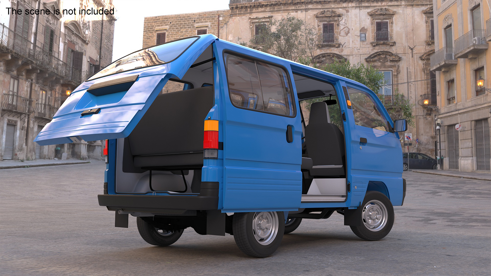 Generic Passenger Minivan Rigged 3D