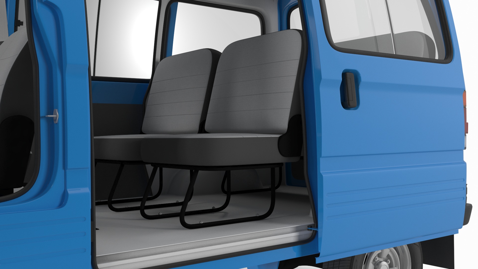 Generic Passenger Minivan Rigged 3D