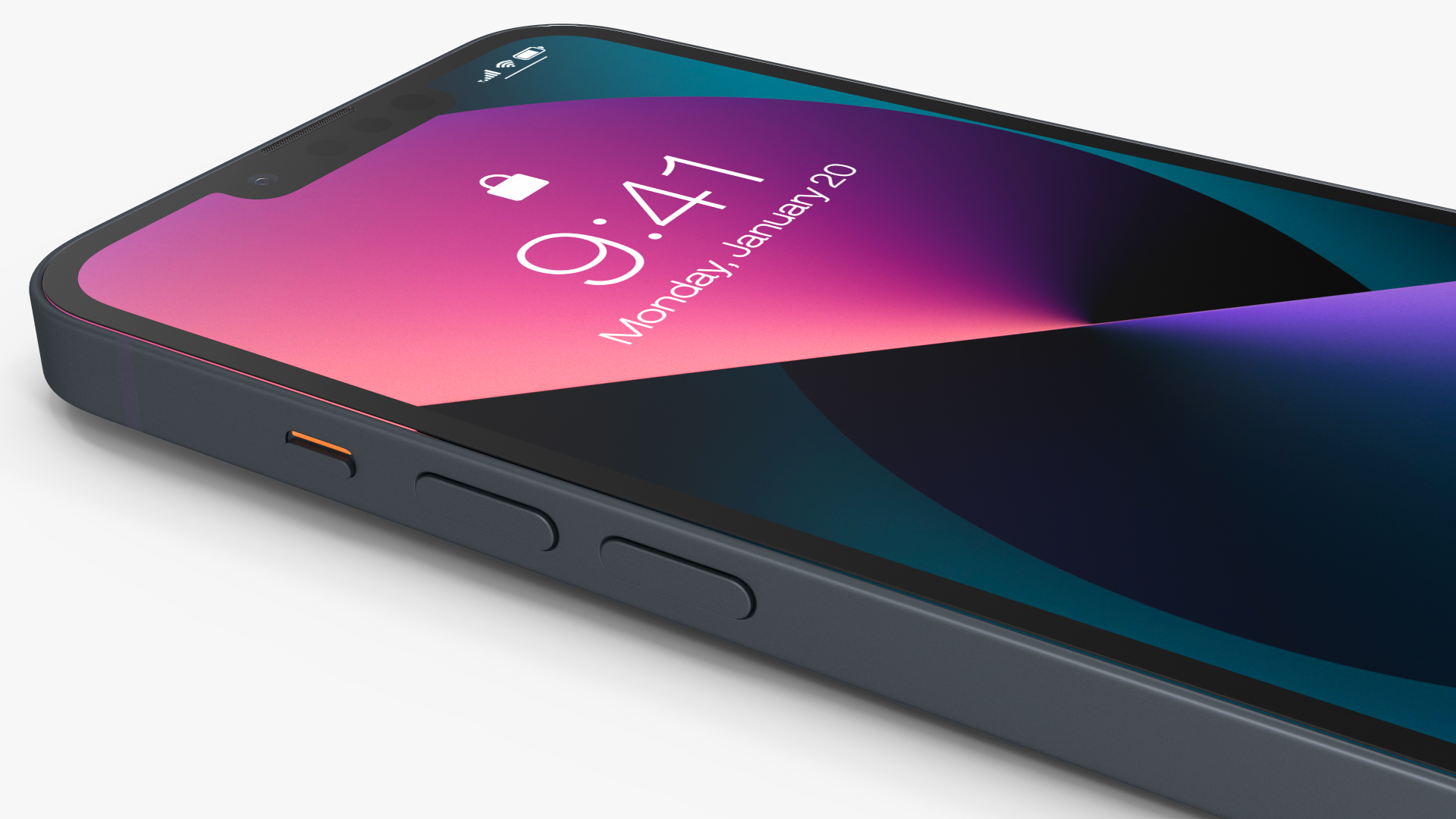 Midnight Apple iPhone 13 3D model