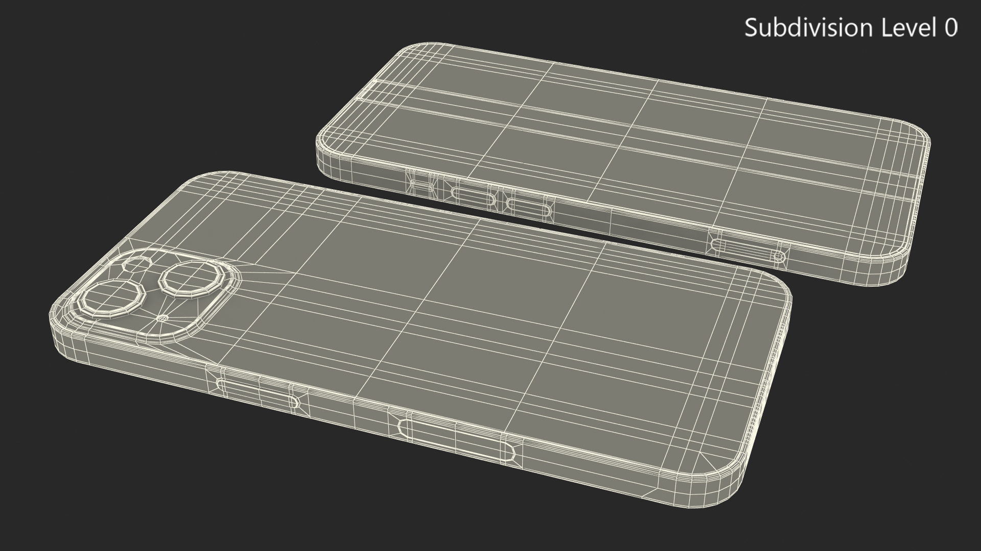 Midnight Apple iPhone 13 3D model