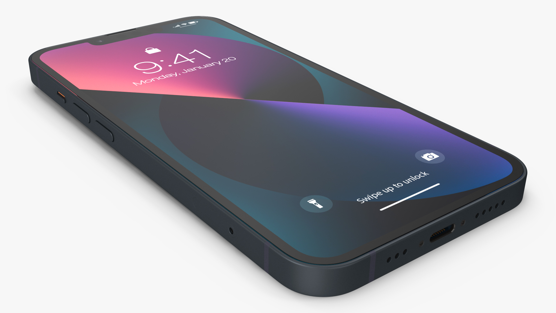 Midnight Apple iPhone 13 3D model