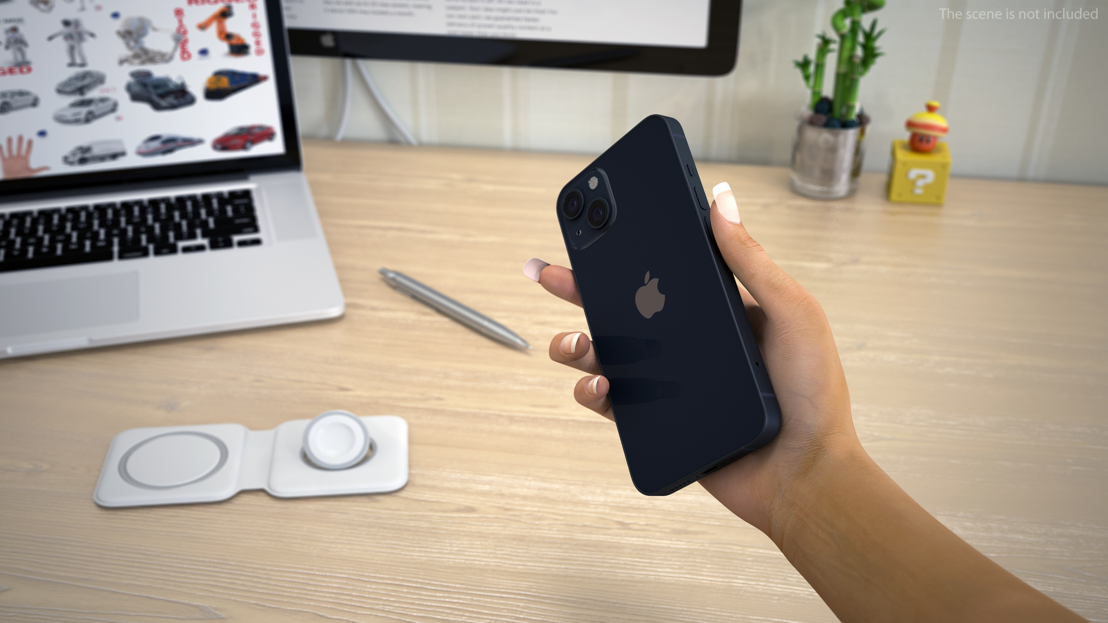 Midnight Apple iPhone 13 3D model