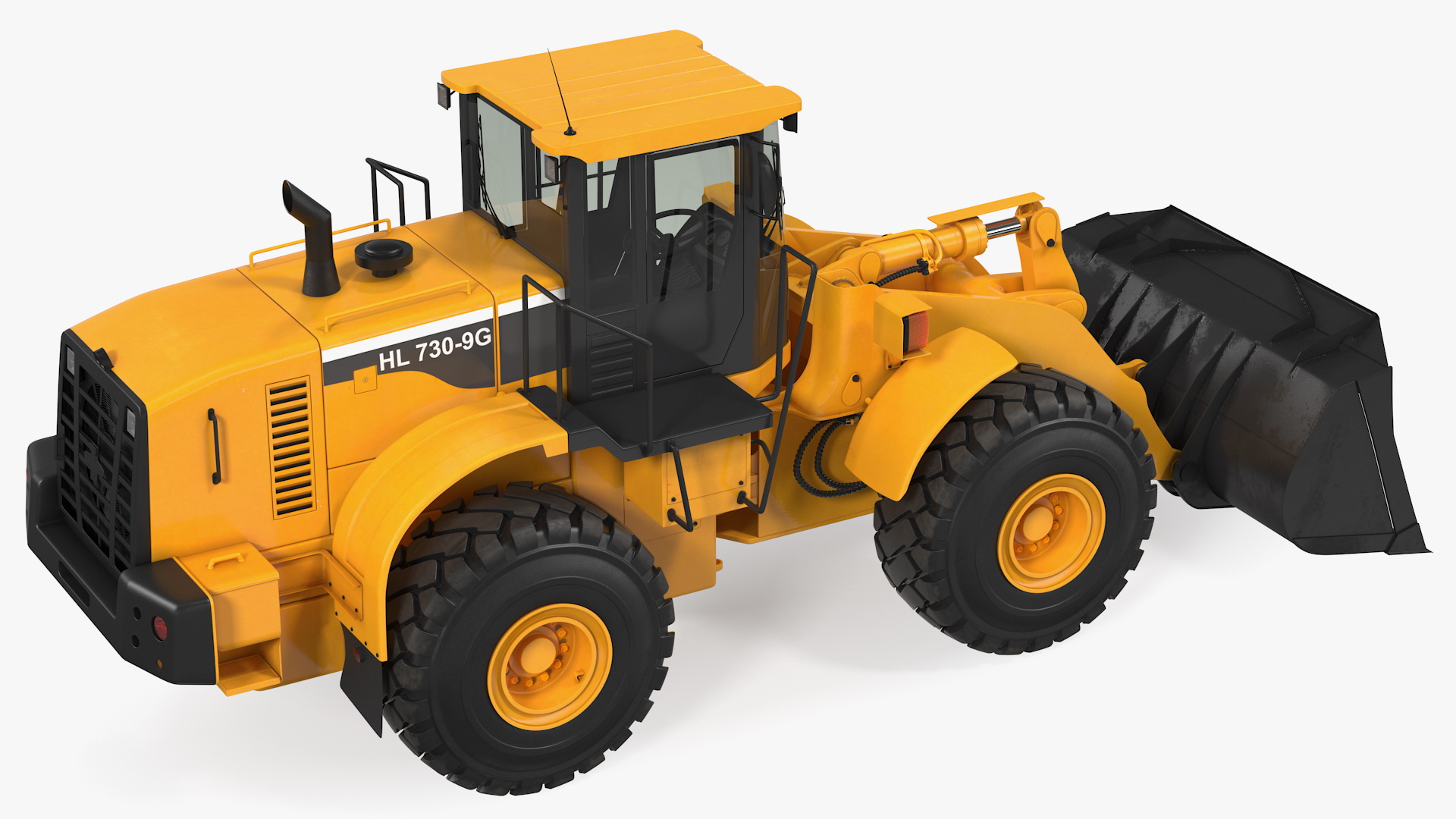 Hyundai HL730 Front End Loader Rigged 3D