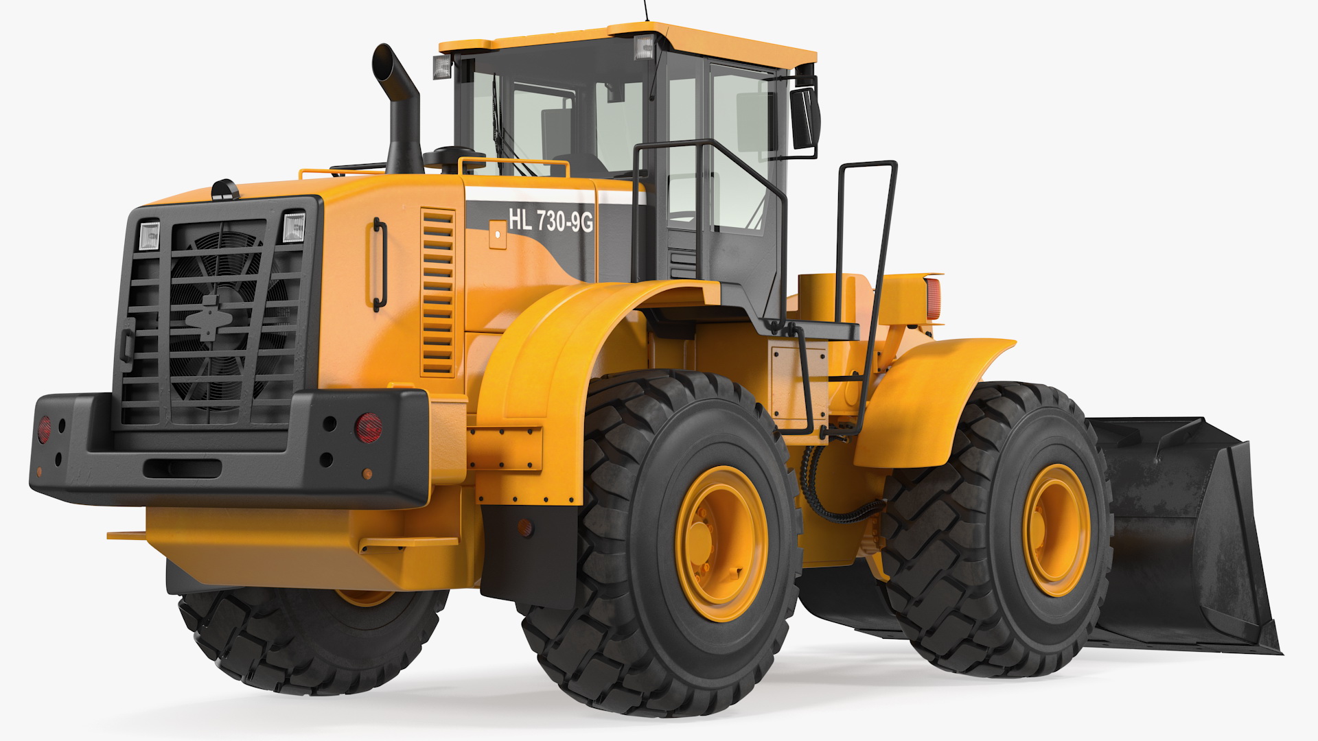 Hyundai HL730 Front End Loader Rigged 3D