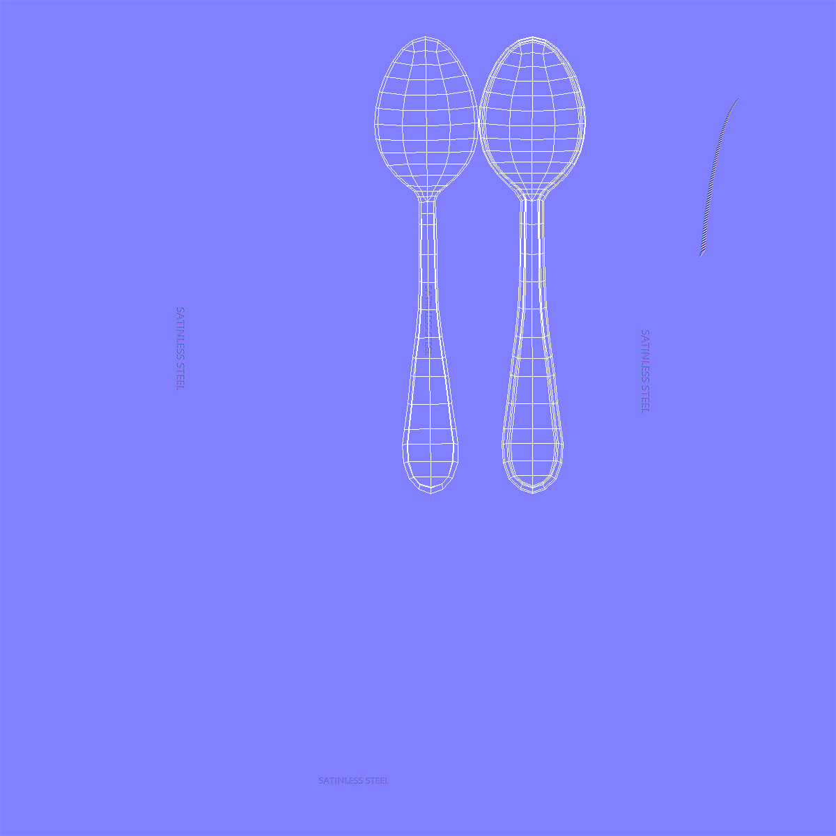 3D model Silver Dessert Spoon