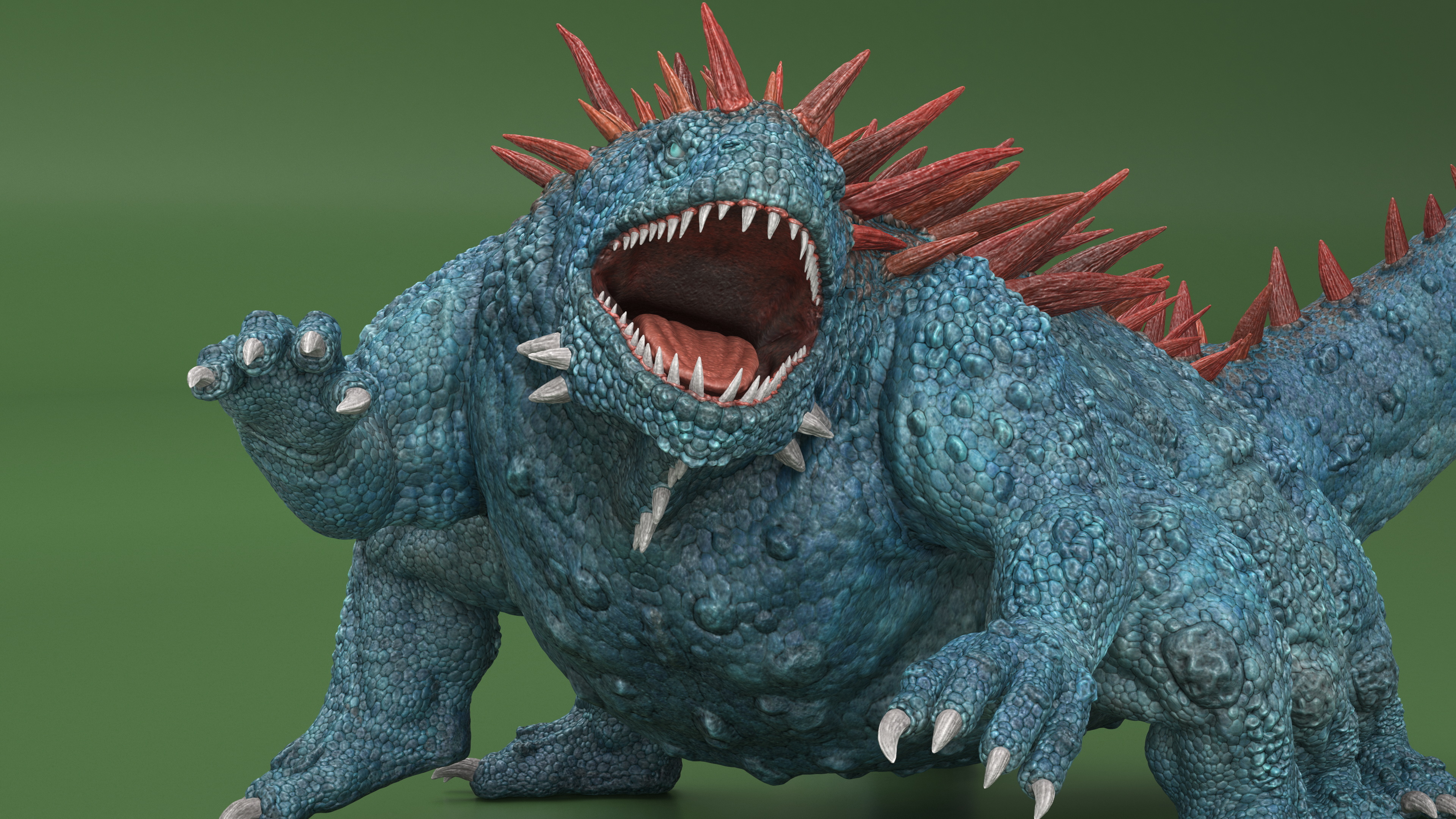 3D model Aggressive Basilisk on Offense